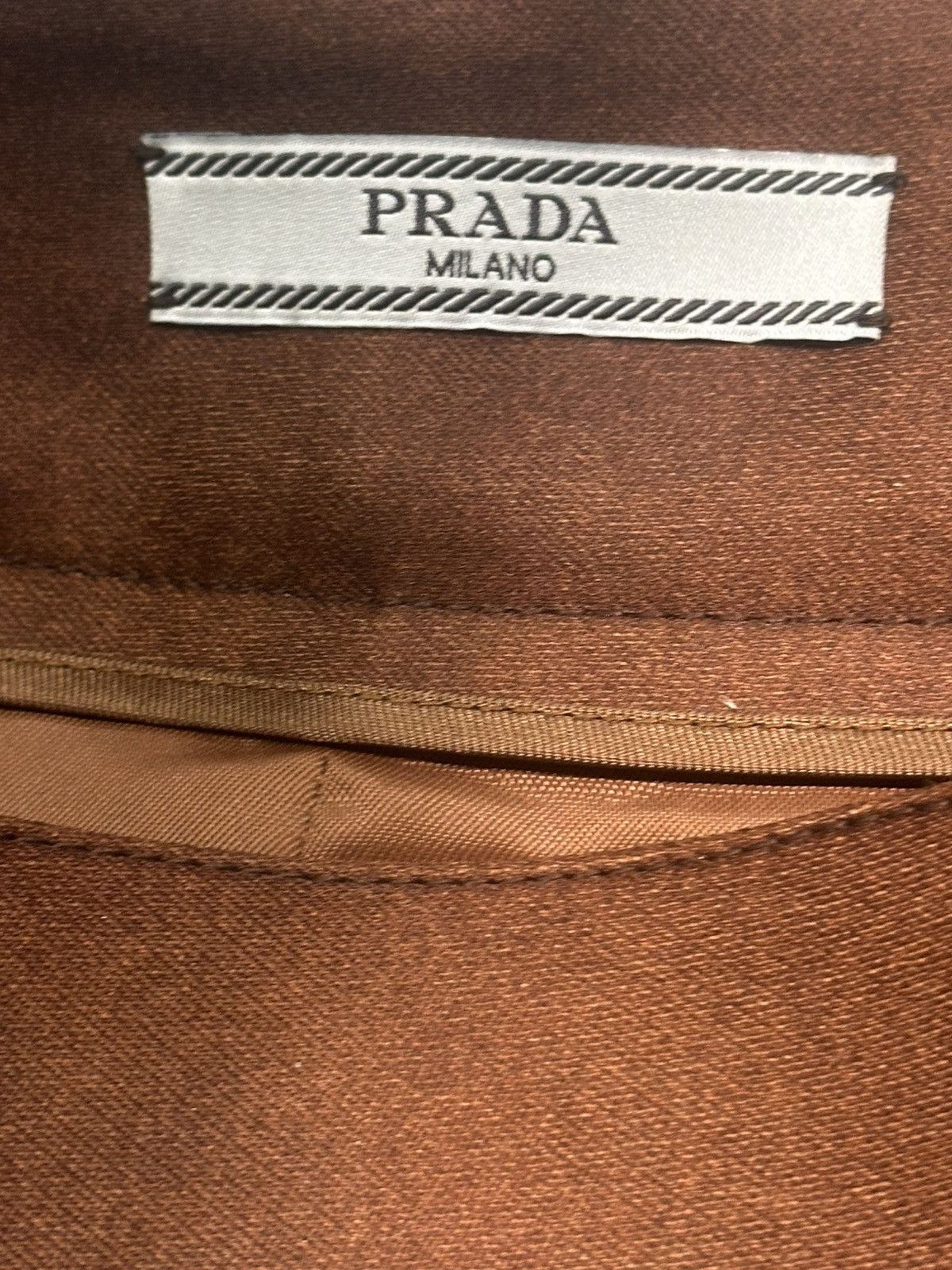 Prada Prada Brown Mikado Girl Poster Skirt IT 44 Size 30" / US 8 / IT 44 - 6 Thumbnail