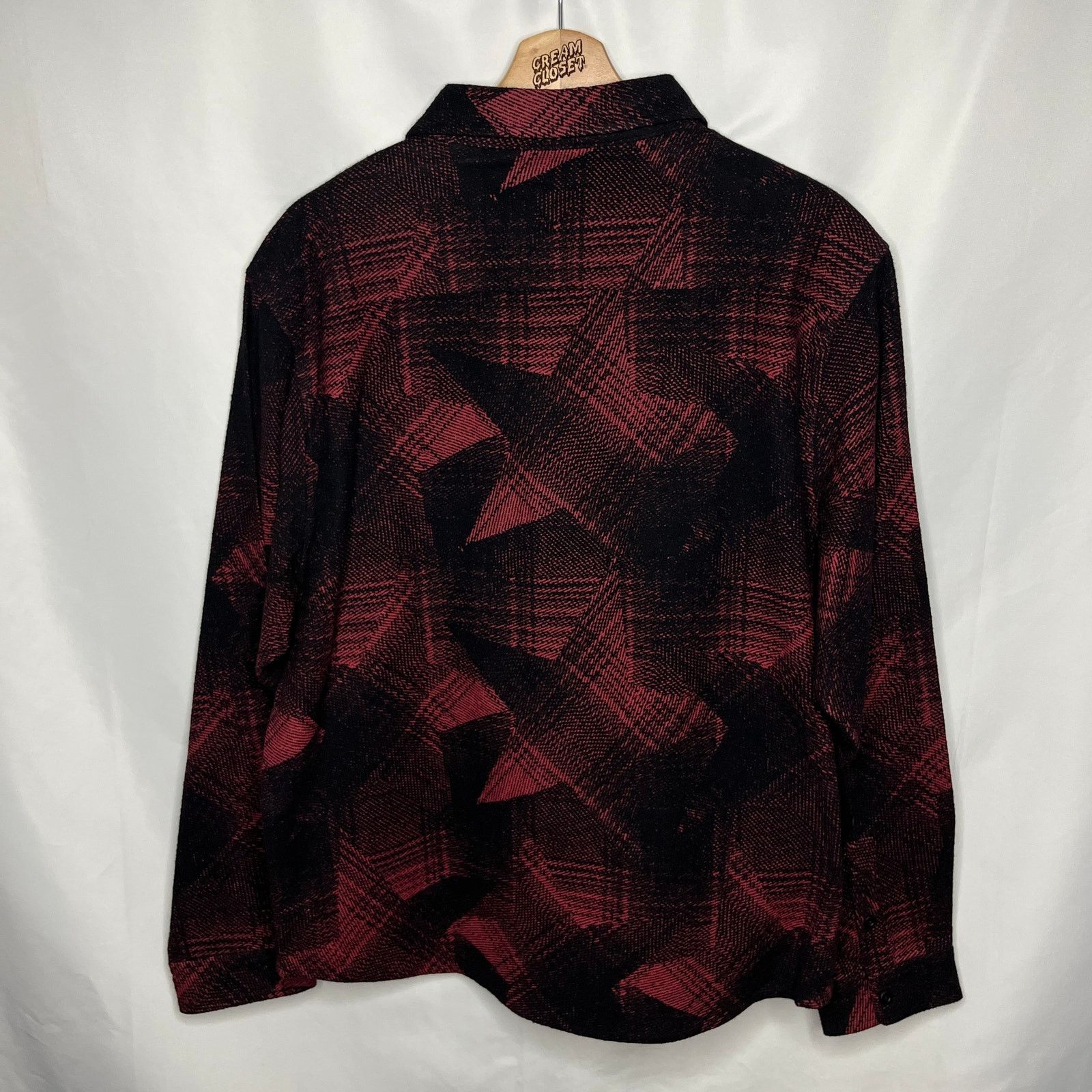 Sp5der Spider Young Thug Black Star Plaid Patchwork Flannel Shirt M Size US M / EU 48-50 / 2 - 2 Thumbnail