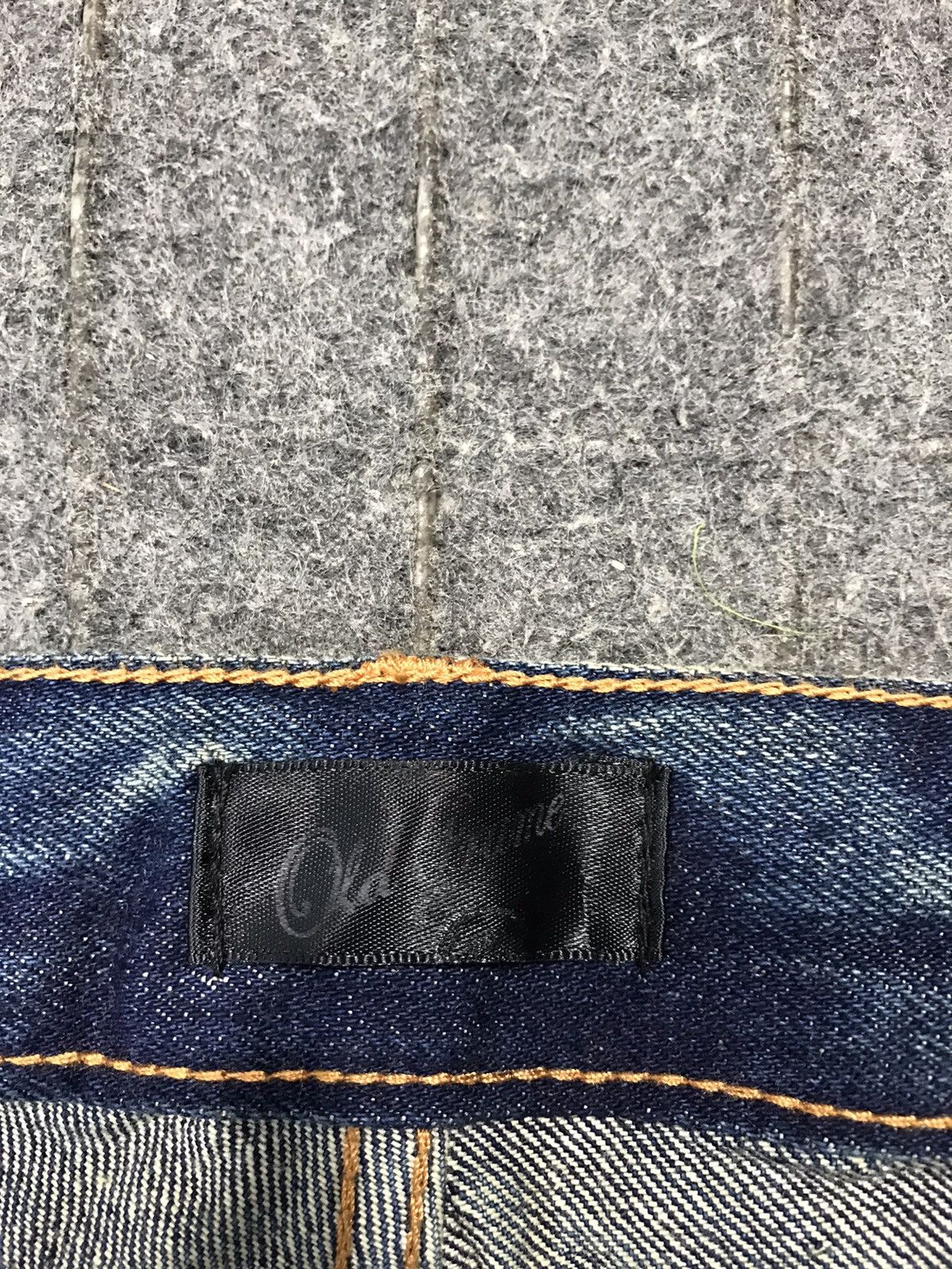 Japanese Brand Old Frame Whisker Design Indigo Denim Jeans Fits Size 32 Size US 32 / EU 48 - 8 Thumbnail