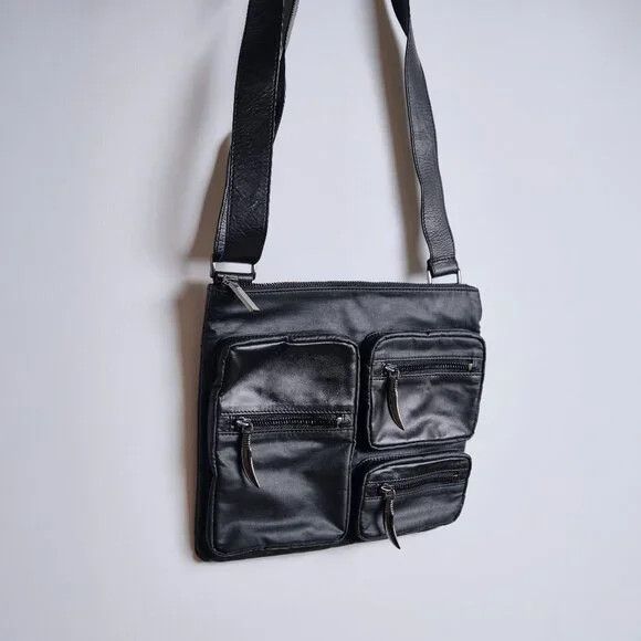 Other Kien Leather & Waxed Cotton Crossbody - Black (NEW) Size ONE SIZE - 2 Thumbnail