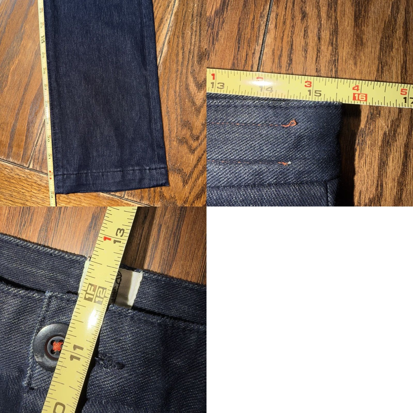 KATO Hiroshi Kato The Axe Chino Pants Mens 31x33 Dark Blue Cotton Blend Slim Fit Size US 30 / EU 46 - 10 Thumbnail