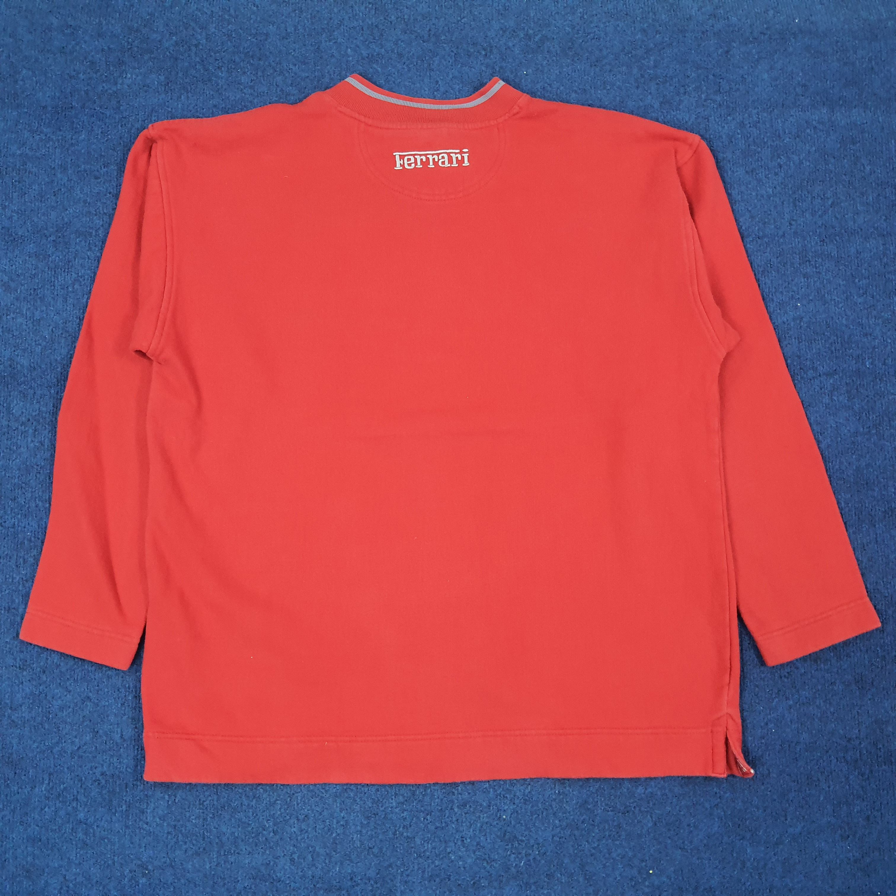 Ferrari Vintage Ferrari Embroidery Motorsports Sweatshirt C241N23 Size US L / EU 52-54 / 3 - 3 Thumbnail