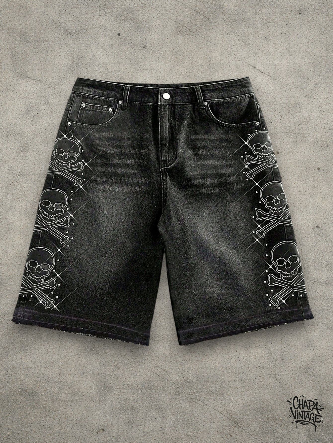 Japanese Brand Skull jeans shorts Size US 32 / EU 48 - 1 Thumbnail