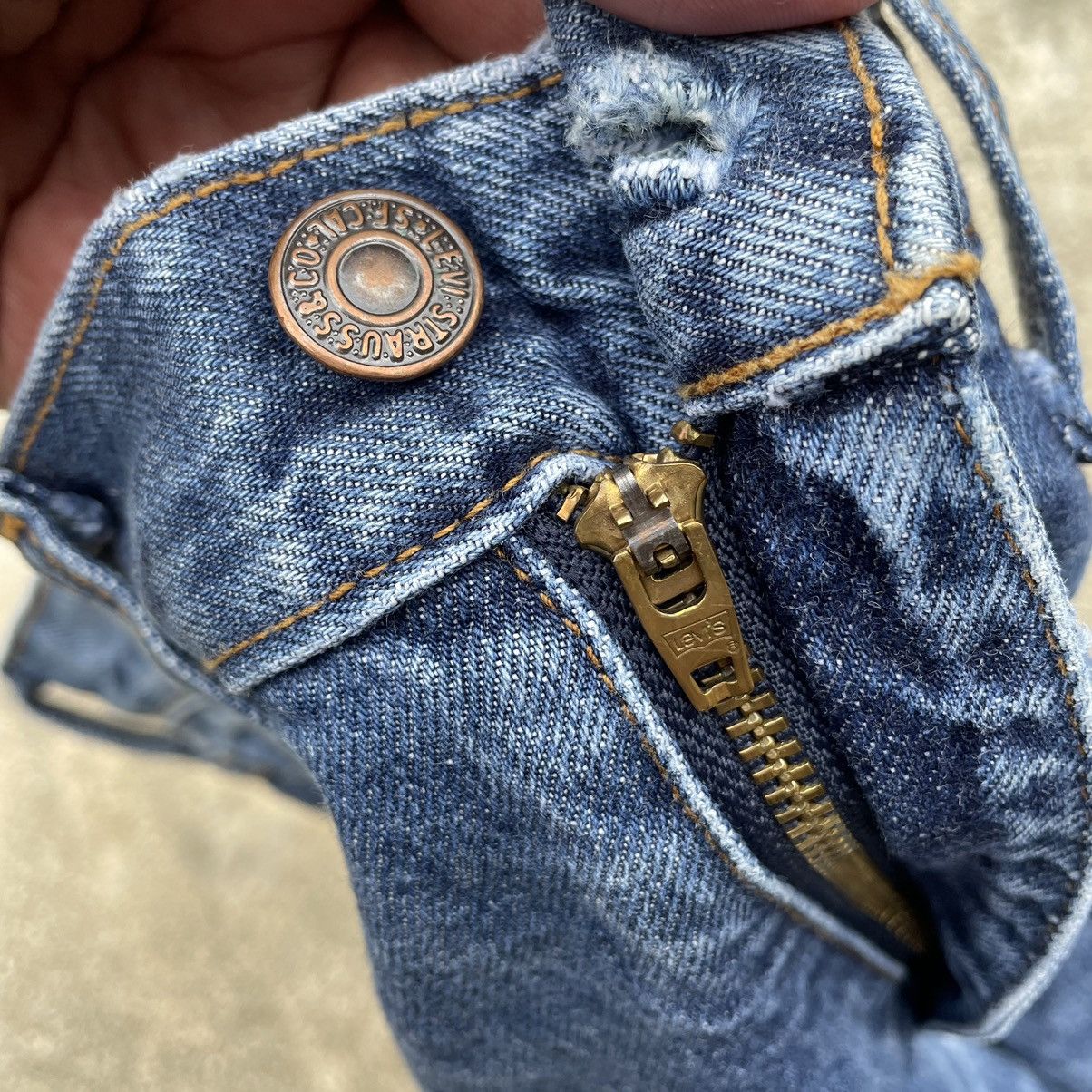 Levi's × Vintage 🔥Rare🔥Levis 508 Stone Washed Distress Denim Regular Jeans Size US 30 / EU 46 - 10 Thumbnail