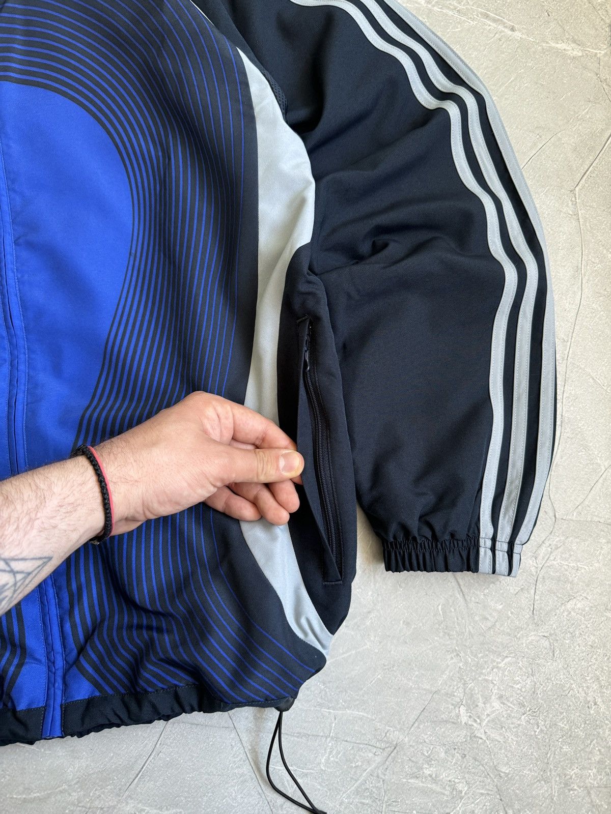 Adidas Vintage 2000s Adidas Zip Track Jacket Drill Soccer Style Size US S / EU 44-46 / 1 - 7 Thumbnail