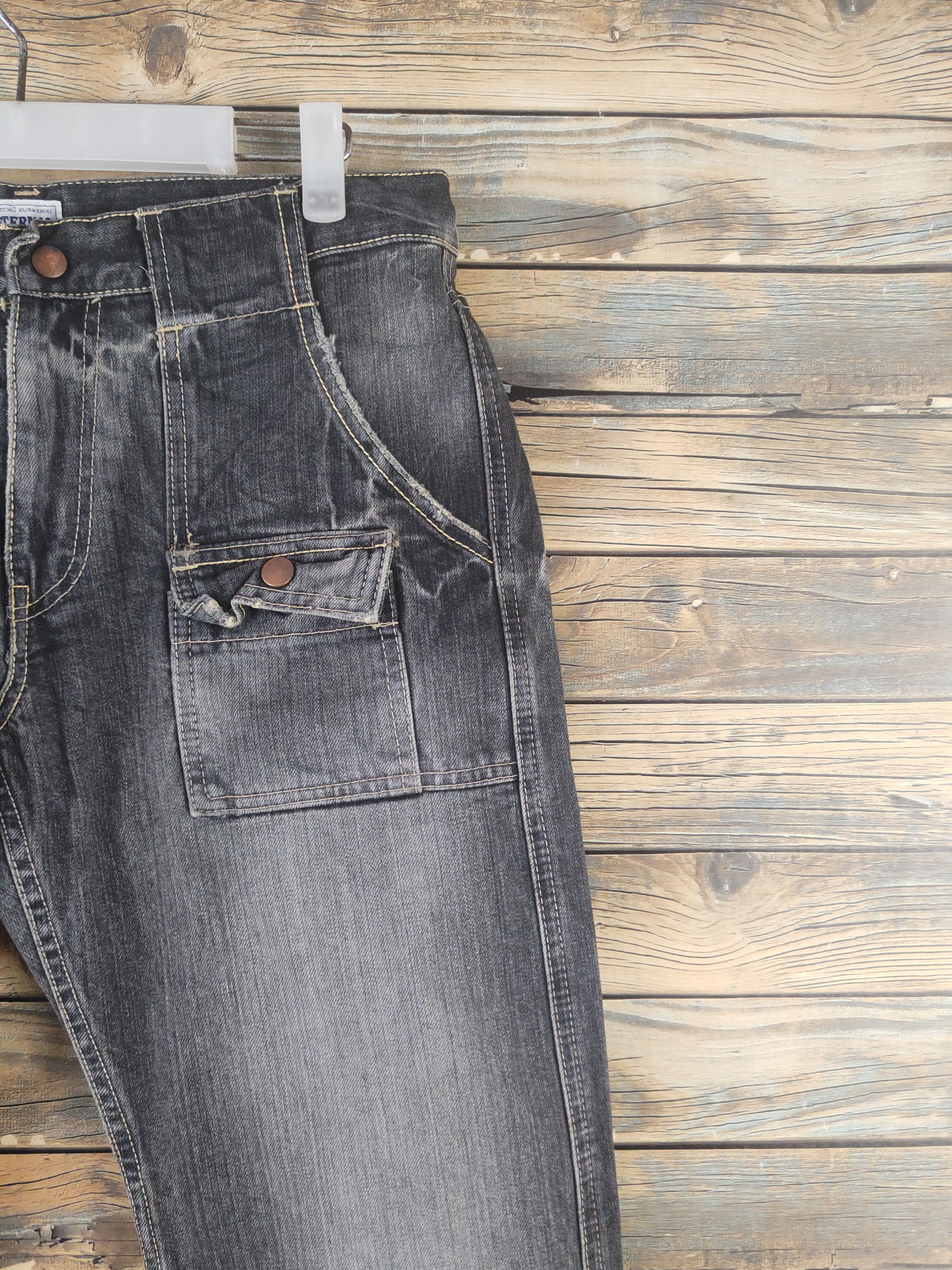 Eternal DL Eternal Black Distressed Ripped Jeans #1930 Size US 33 - 5 Thumbnail