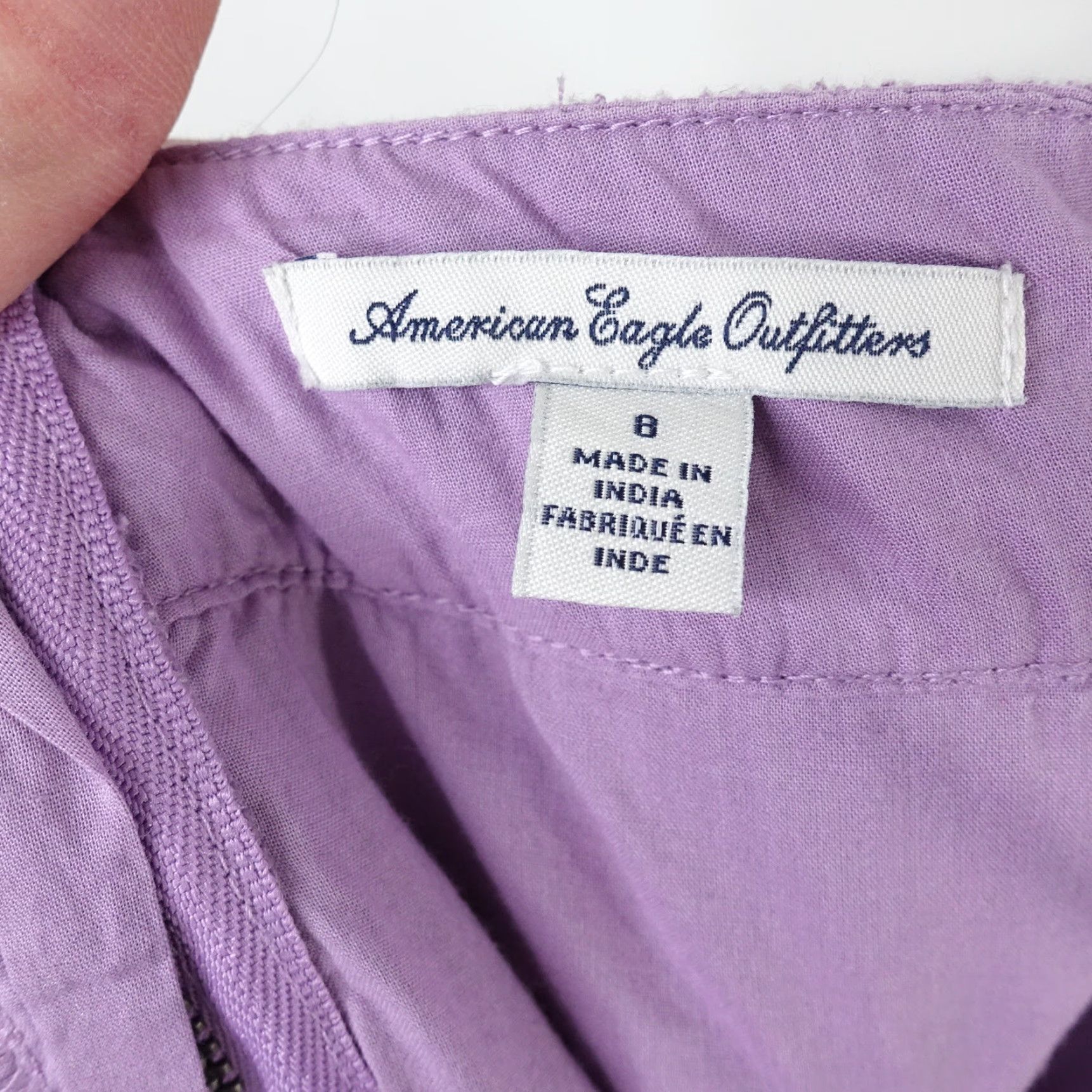 American Eagle Outfitters AMERICAN EAGLE Skirt Purple Lavender Floral Cotton Blend Womens Size 8 Adult 8 Purple Floral 90s-Inspired? Size 30" / US 8 / IT 44 - 5 Thumbnail