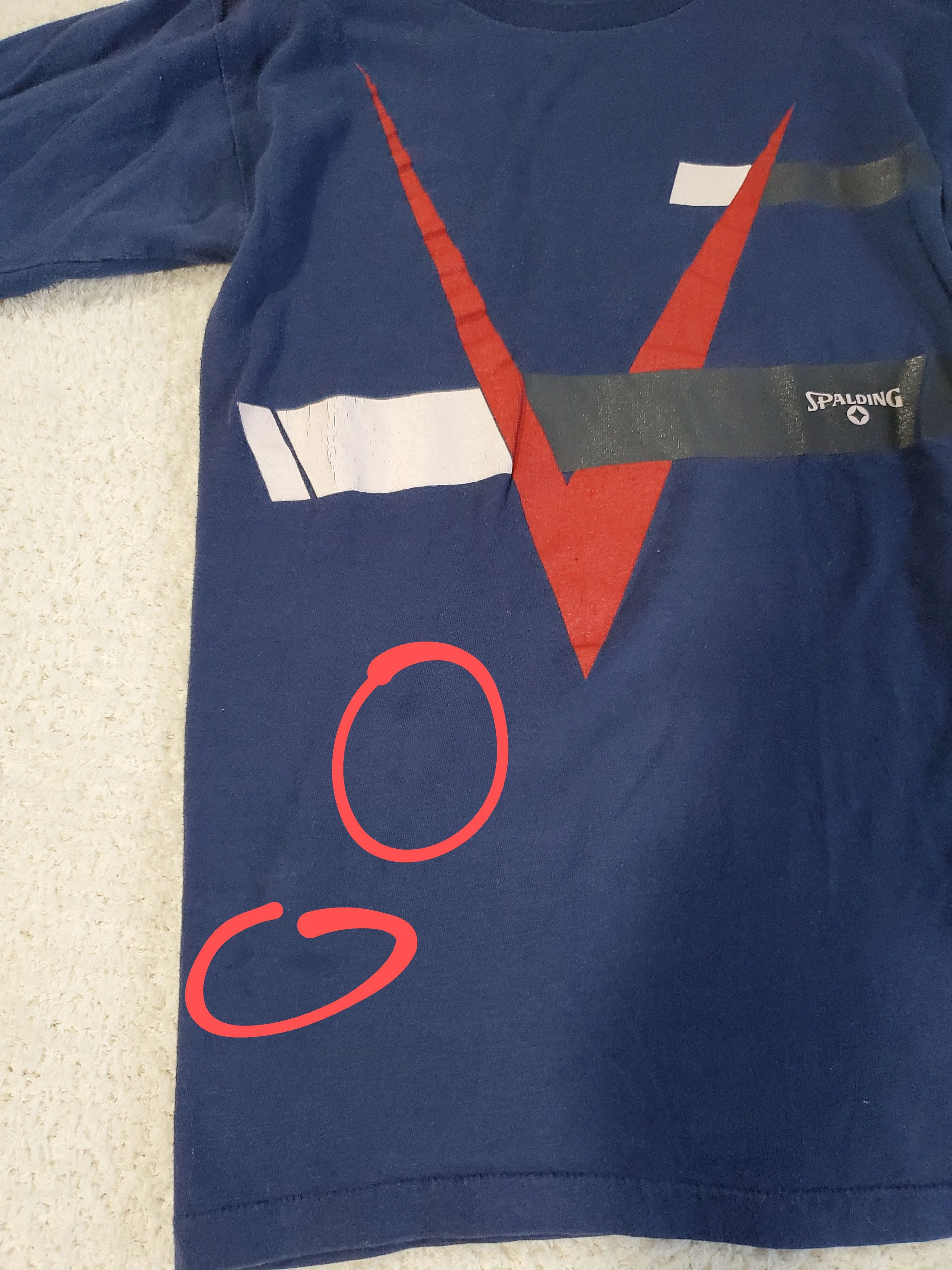 Spalding × Vintage Vintage roll up sleeve spalding flying V 80s Size US M / EU 48-50 / 2 - 3 Thumbnail