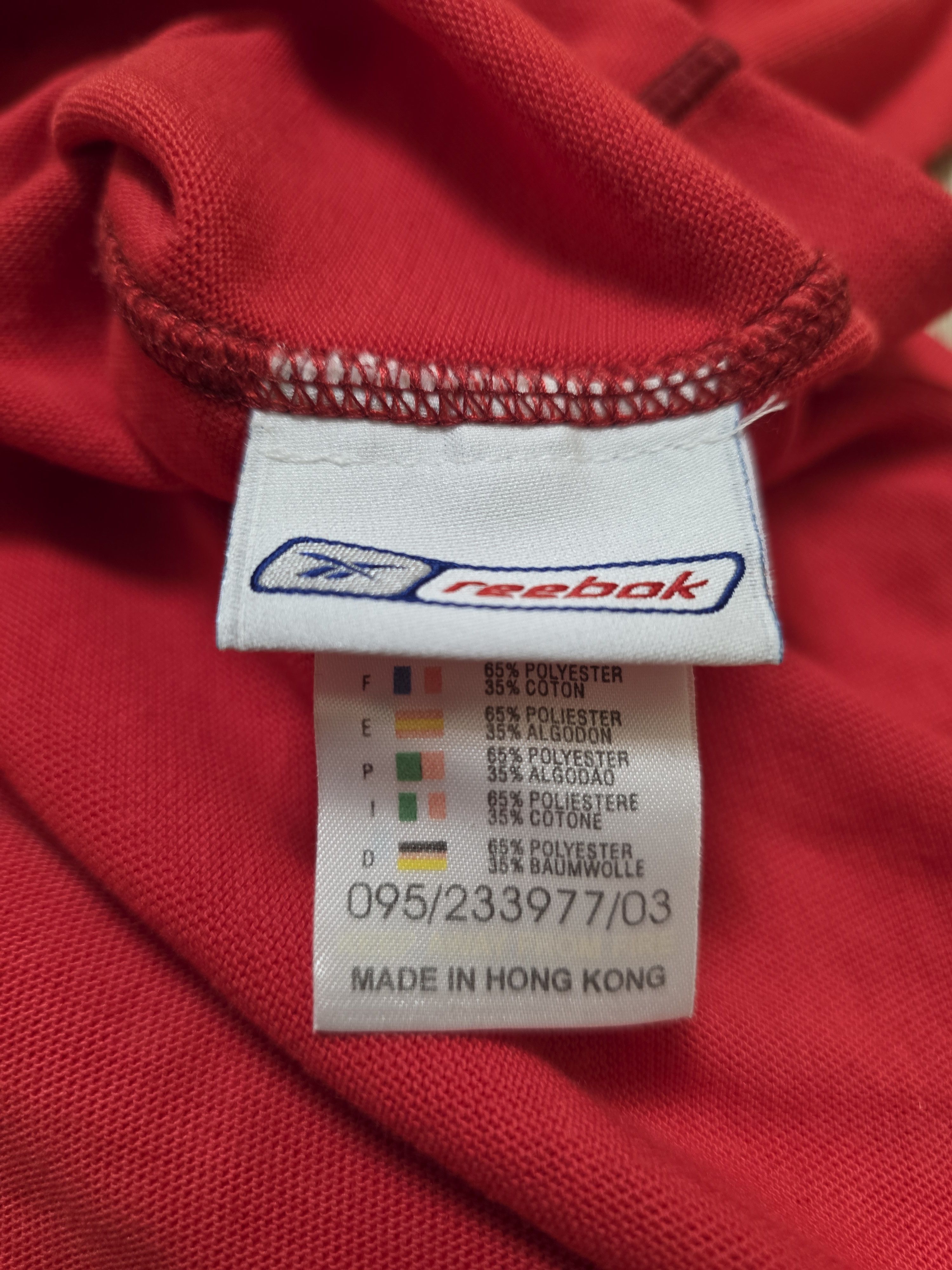 Reebok WALES RUGBY JERSEY VINTAGE 2003 WRU RUGBY SHIRT WORLD CUP Size US XL / EU 56 / 4 - 9 Thumbnail
