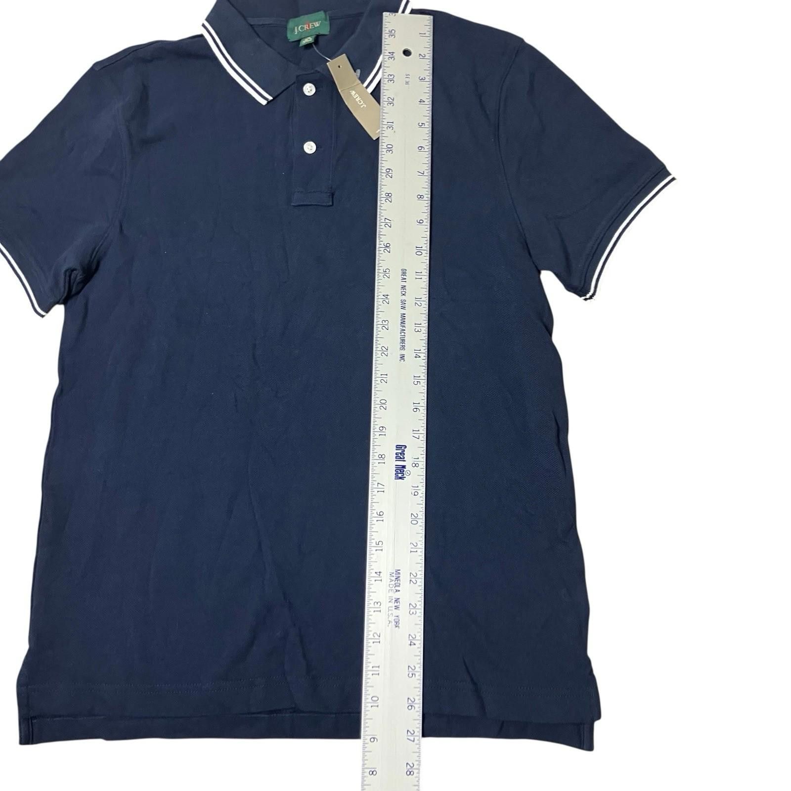 J.Crew J Crew Shirt Mens M Blue Pique Polo Tennis Preppy BE873 Size US M / EU 48-50 / 2 - 4 Thumbnail