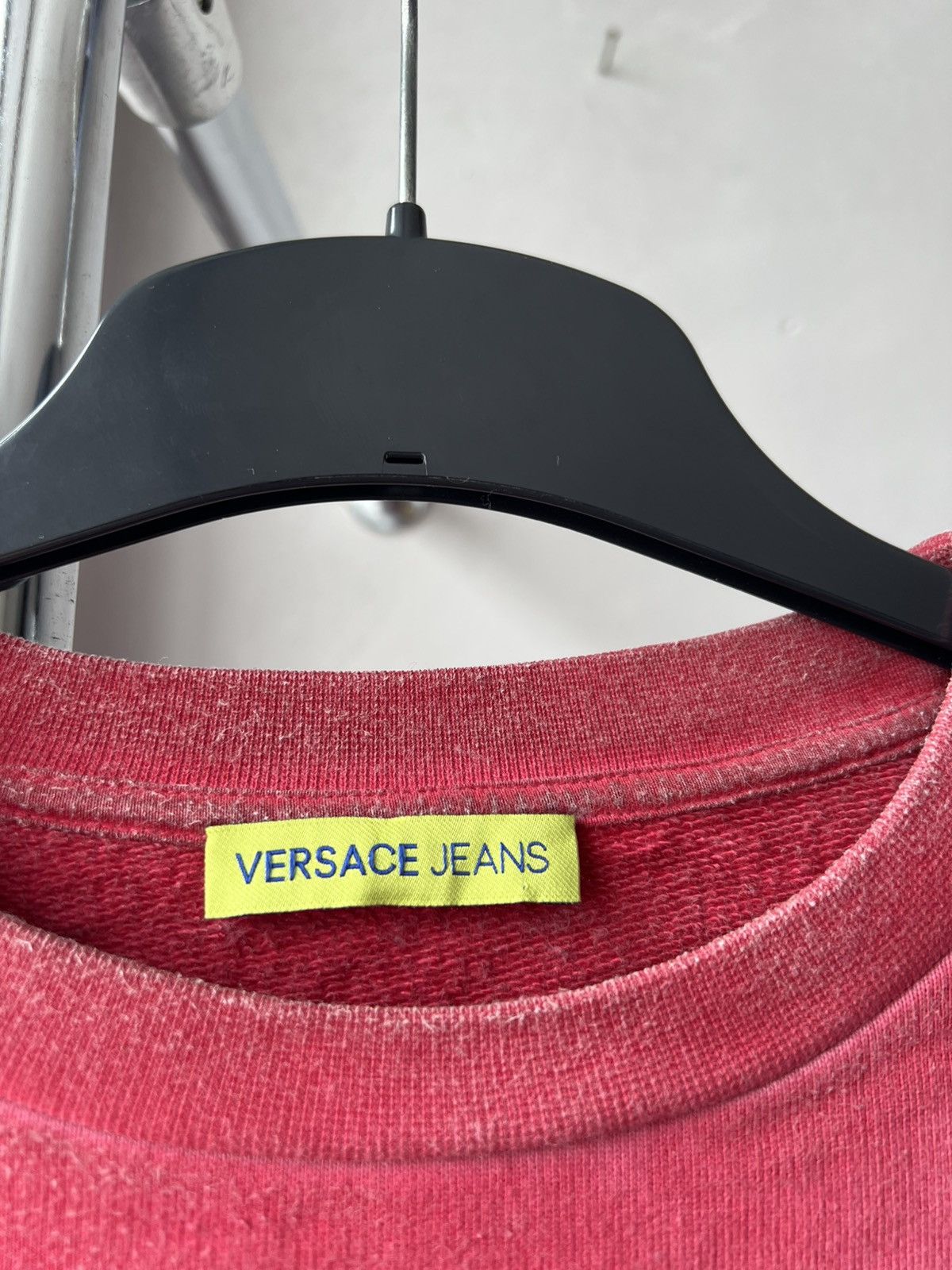 Versace Jeans Couture Versace Jeans MENS PINK BIG LOGO FADED SWEATSHIRT SIZE M Size US M / EU 48-50 / 2 - 8 Thumbnail