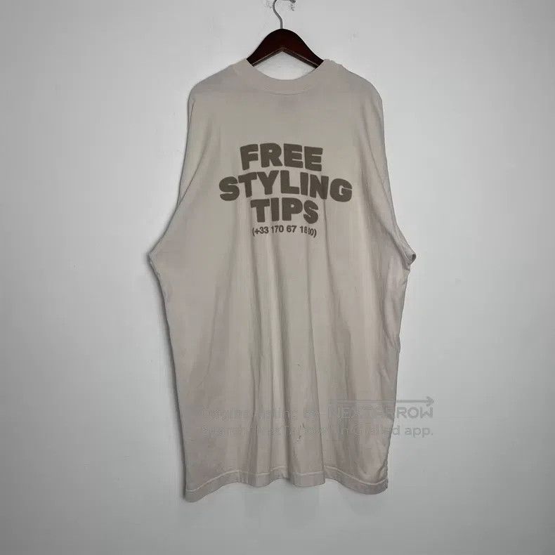 Balenciaga Balenciaga Patchwork Fashion Phone Short Sleeve T-Shirt Size US L / EU 52-54 / 3 - 1 Thumbnail