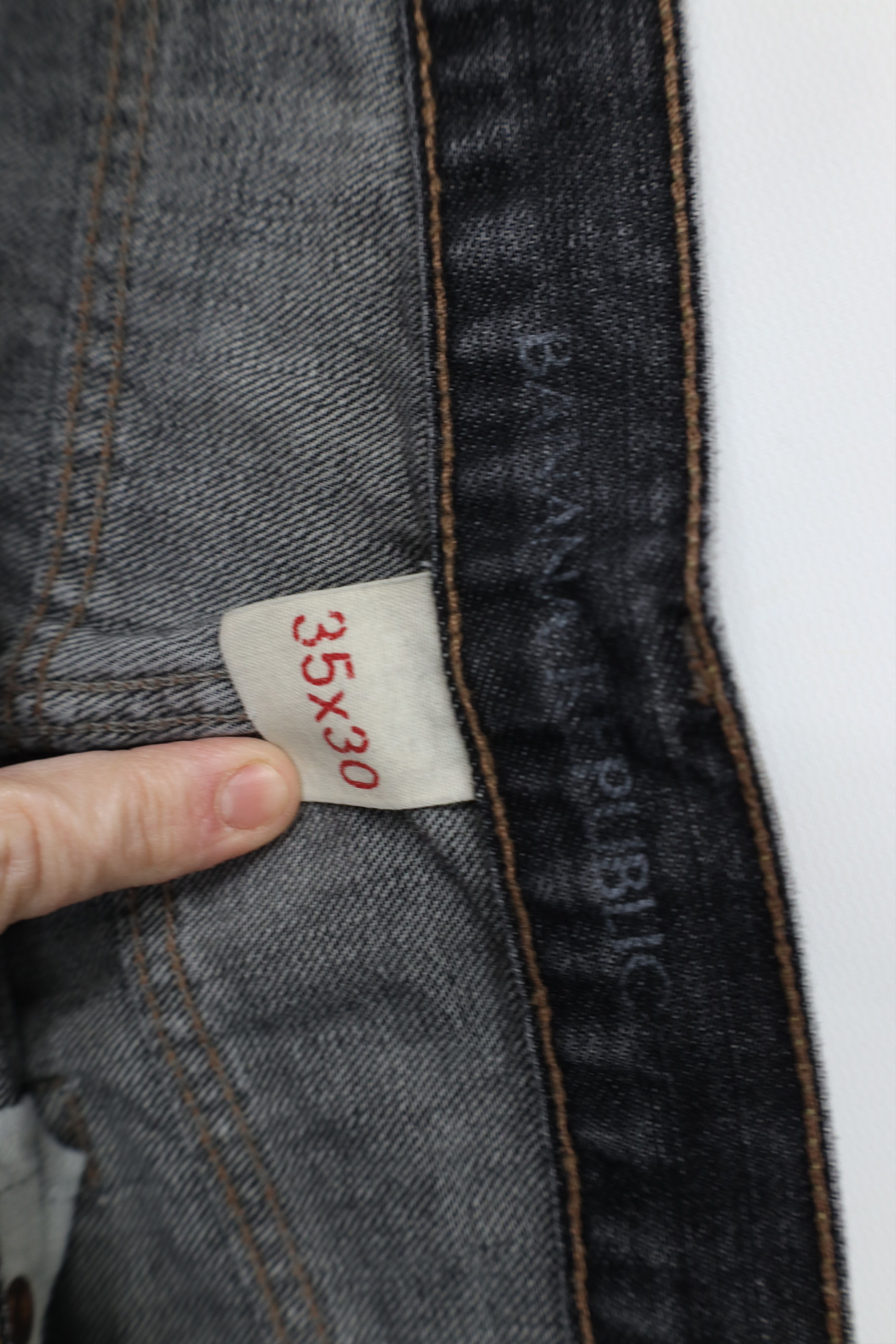 Banana Republic Vintage Y2K Banana Republic Straight Leg Denim Jeans Black Size US 35 - 7 Thumbnail