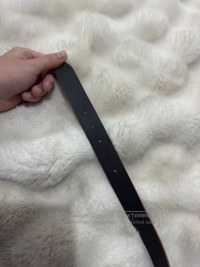 Saint Laurent Paris Saint Laurent Paris size 90 Golden Embossed Logo Belt Size ONE SIZE - 5 Thumbnail