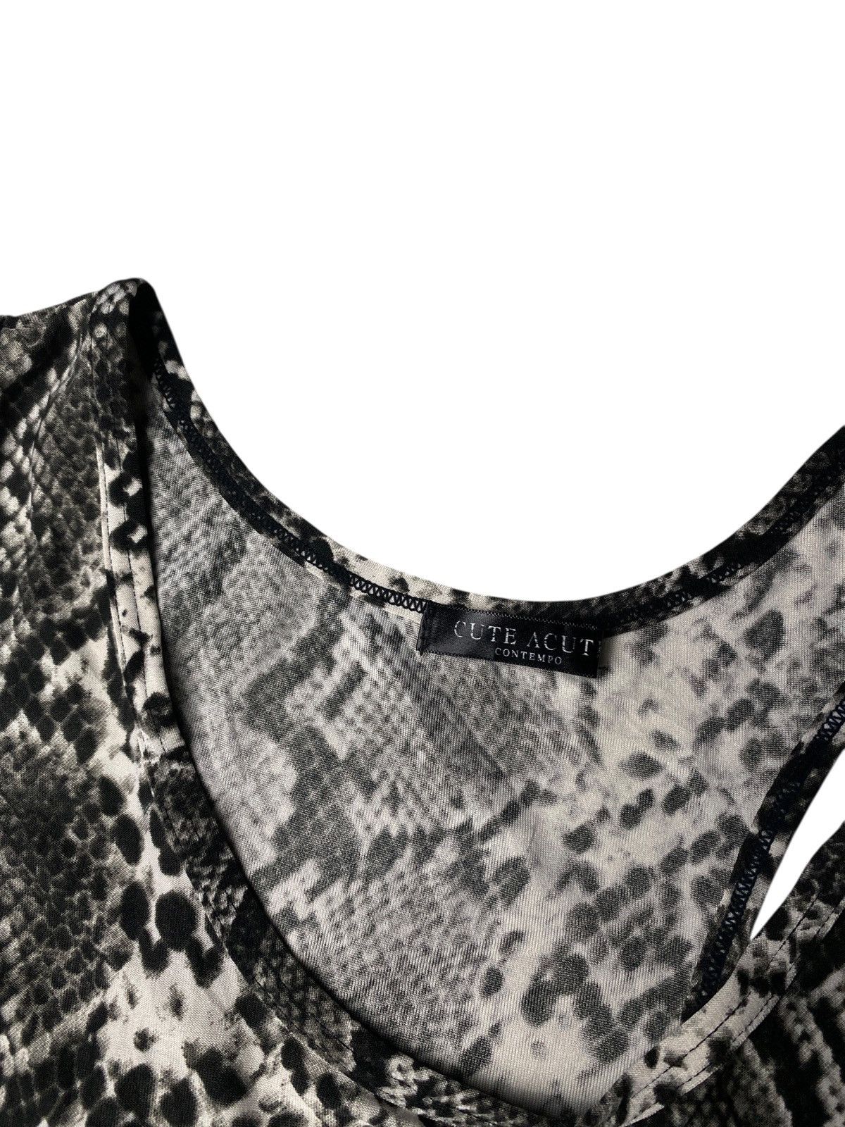 If Six Was Nine 2000's Cute Acute Snakeskin Tanktop Size US XS / EU 42 / 0 - 8 Thumbnail