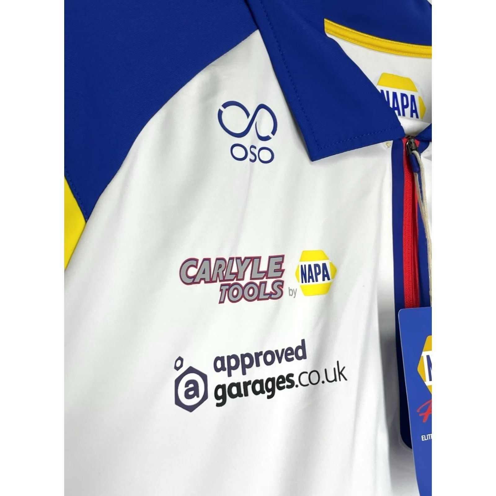 Vintage Napa Racing Team Polo 1/4 Zip T-Shirt NWT BTCC Men’s Size US L / EU 52-54 / 3 - 4 Thumbnail