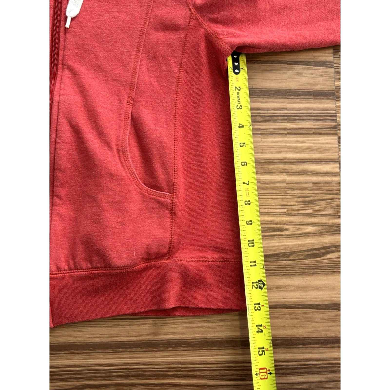 Champion Womens Champion Full Zip Hoodie Pullover Jacket Large Red Red Champion Zip Up Jacket Womens Large Full Zip Hoodie Size L / US 10 / IT 46 - 4 Thumbnail