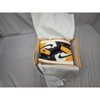 Jordan Brand Nike Air Jordan 1 High OG Taxi Yellow Toe Men’s Size 12 5550 Size US 12 / EU 45 - 16 Thumbnail