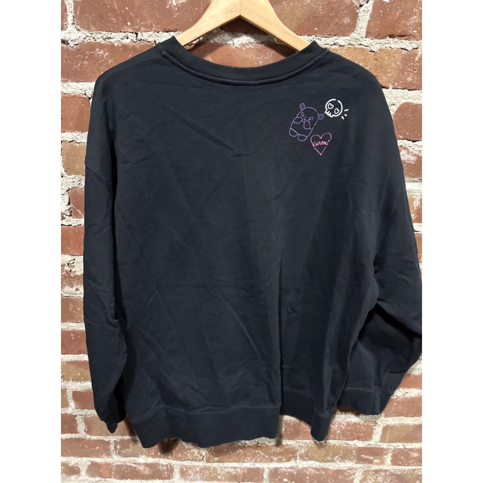 Uniqlo VINTAGE Uniqlo Sweatshirt Kuromi Sanrio Characters Black L Womens Pullover Crewneck Shirt Hoodie? Size L / US 10 / IT 46 - 3 Thumbnail