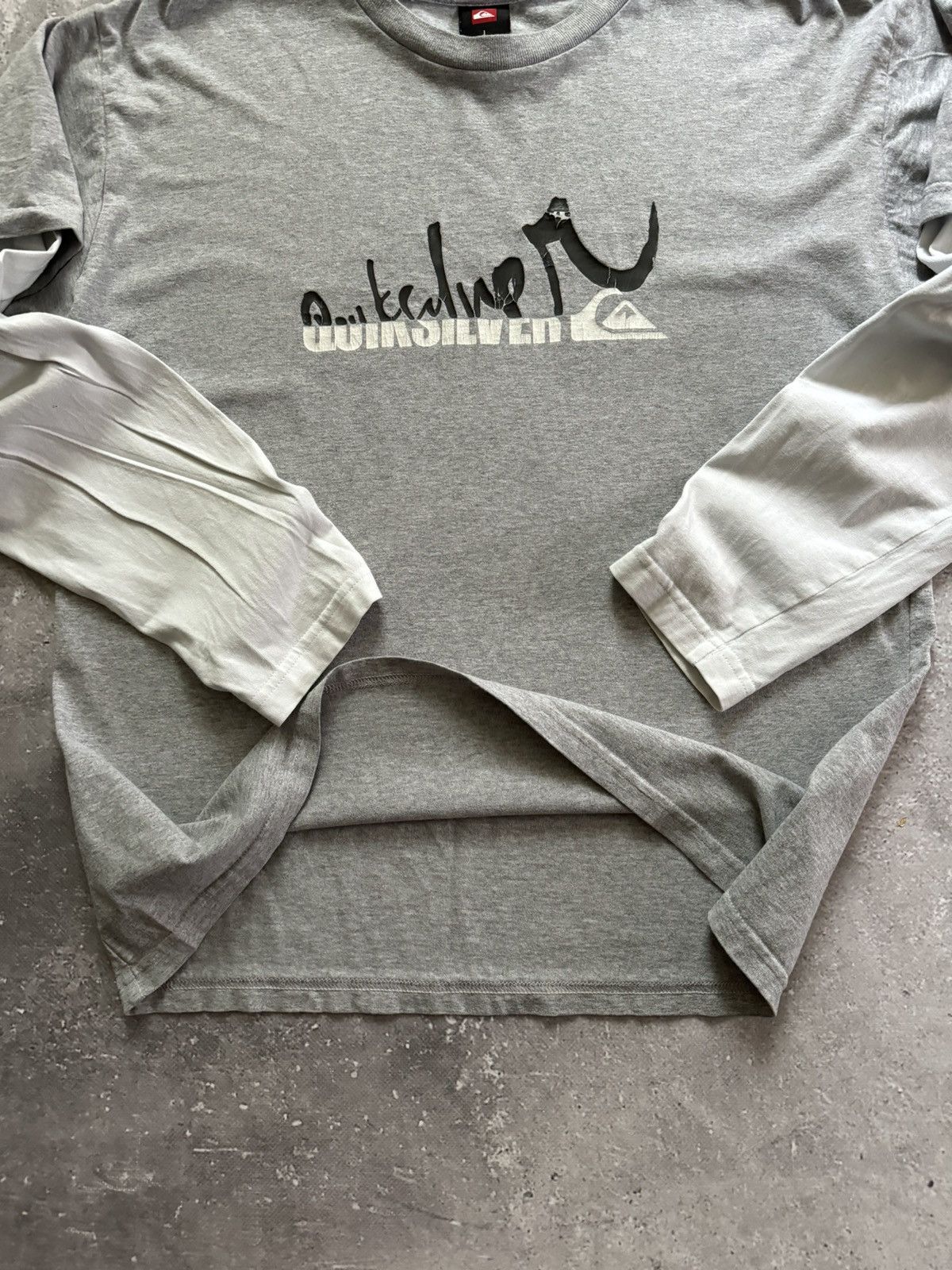 Quiksilver × Vintage Vintage Y2K Quiksilver Boarding Skate Raglan Long Sleeve Size US L / EU 52-54 / 3 - 4 Thumbnail
