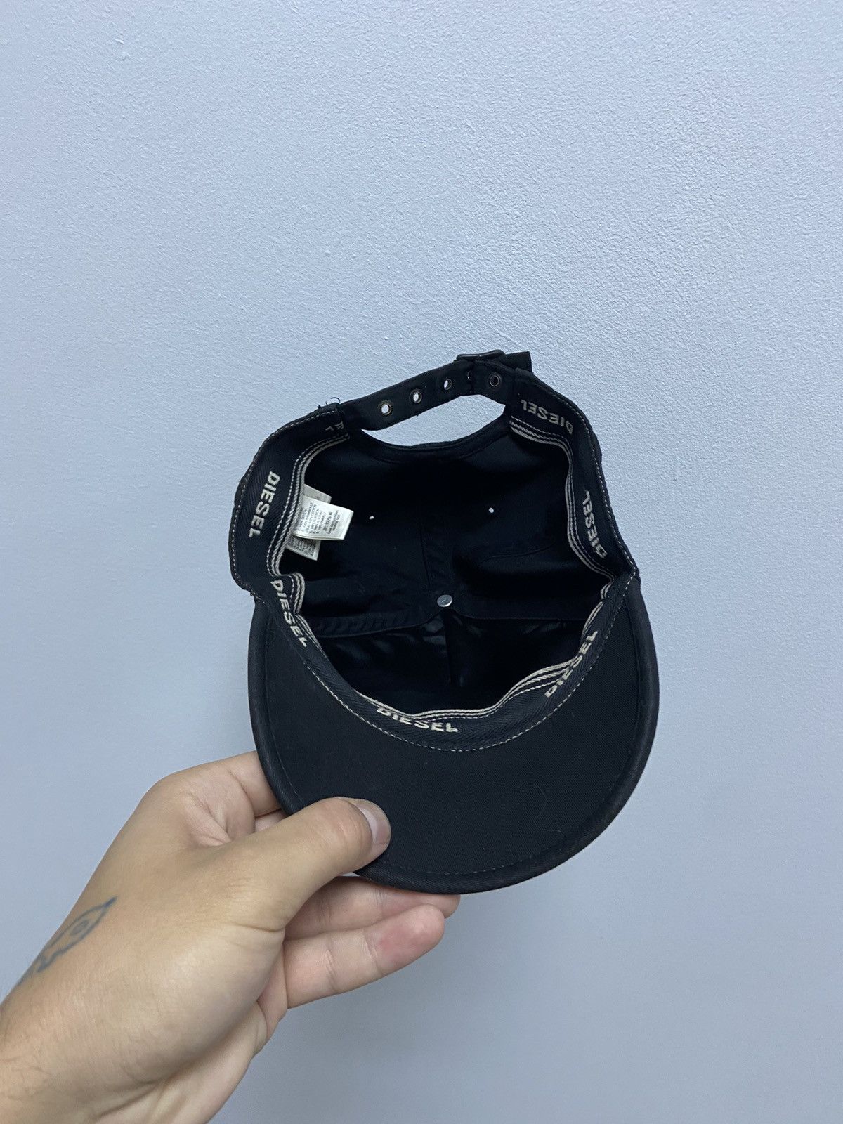 Diesel × Vintage Diesel D Cap Vintage Big Logo Avant Garde Y2K Skate Size ONE SIZE - 6 Thumbnail