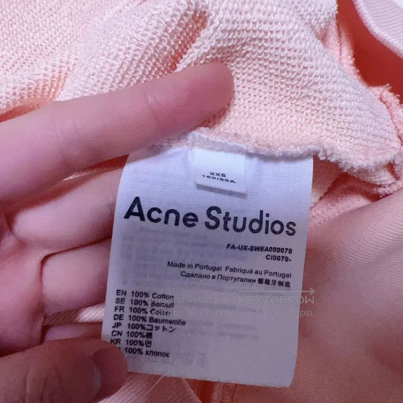 Acne Studios Acne Studios Pink Smile Hooded Sweatshirt, Classic Style Size XXS / US 00 / IT 34 - 5 Thumbnail