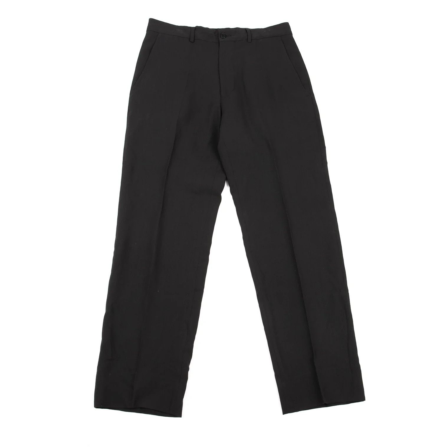Emporio Armani Wool Center Press Pants in Black, Size 46 Size US 30 / EU 46 - 1 Thumbnail
