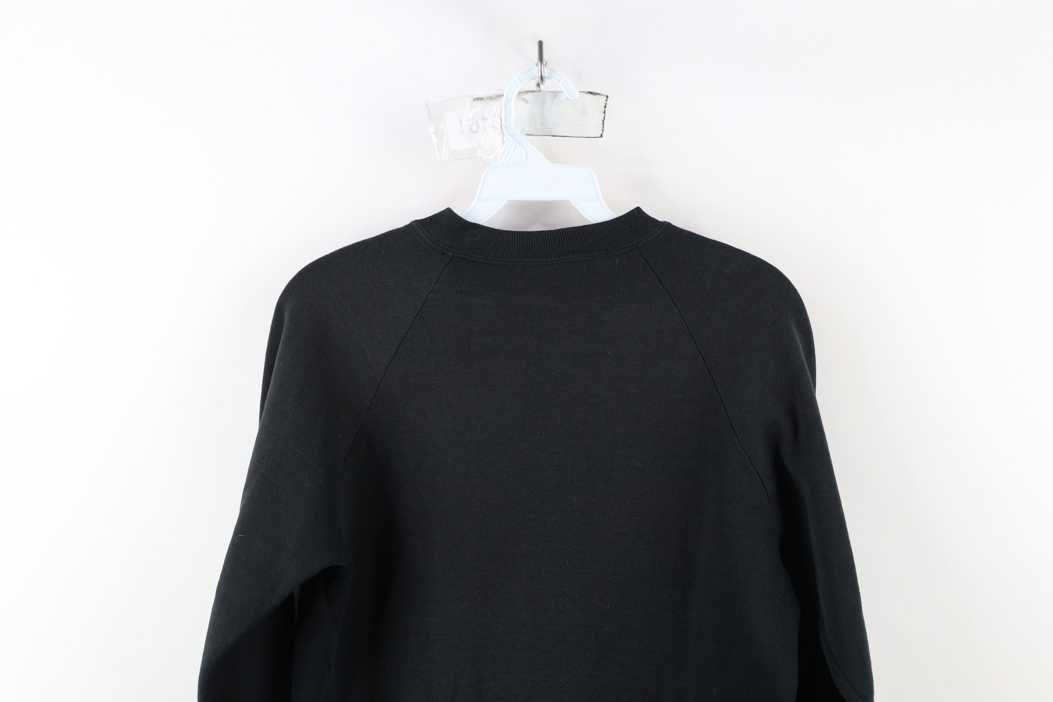 Vintage Vintage 90s Streetwear Floral Flower Sweatshirt Black USA Size M / US 6-8 / IT 42-44 - 13 Thumbnail
