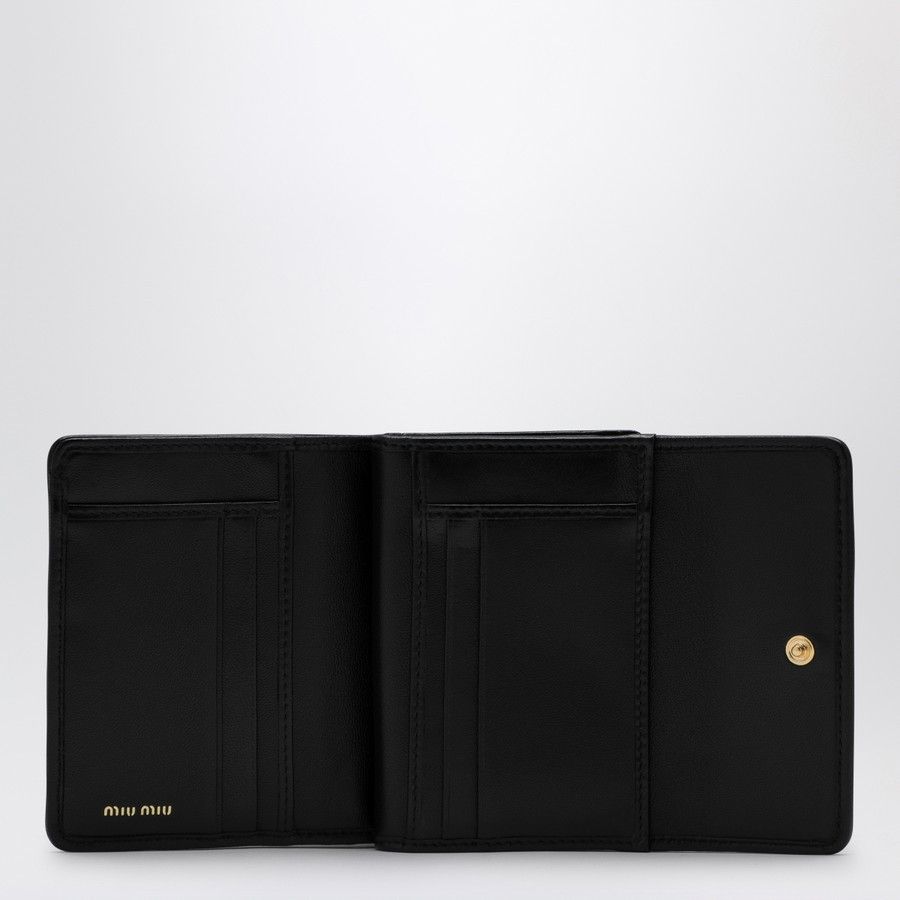 Miu Miu o1d2blof0924 Size: OS / Leather Wallet in Black Size ONE SIZE - 2 Thumbnail