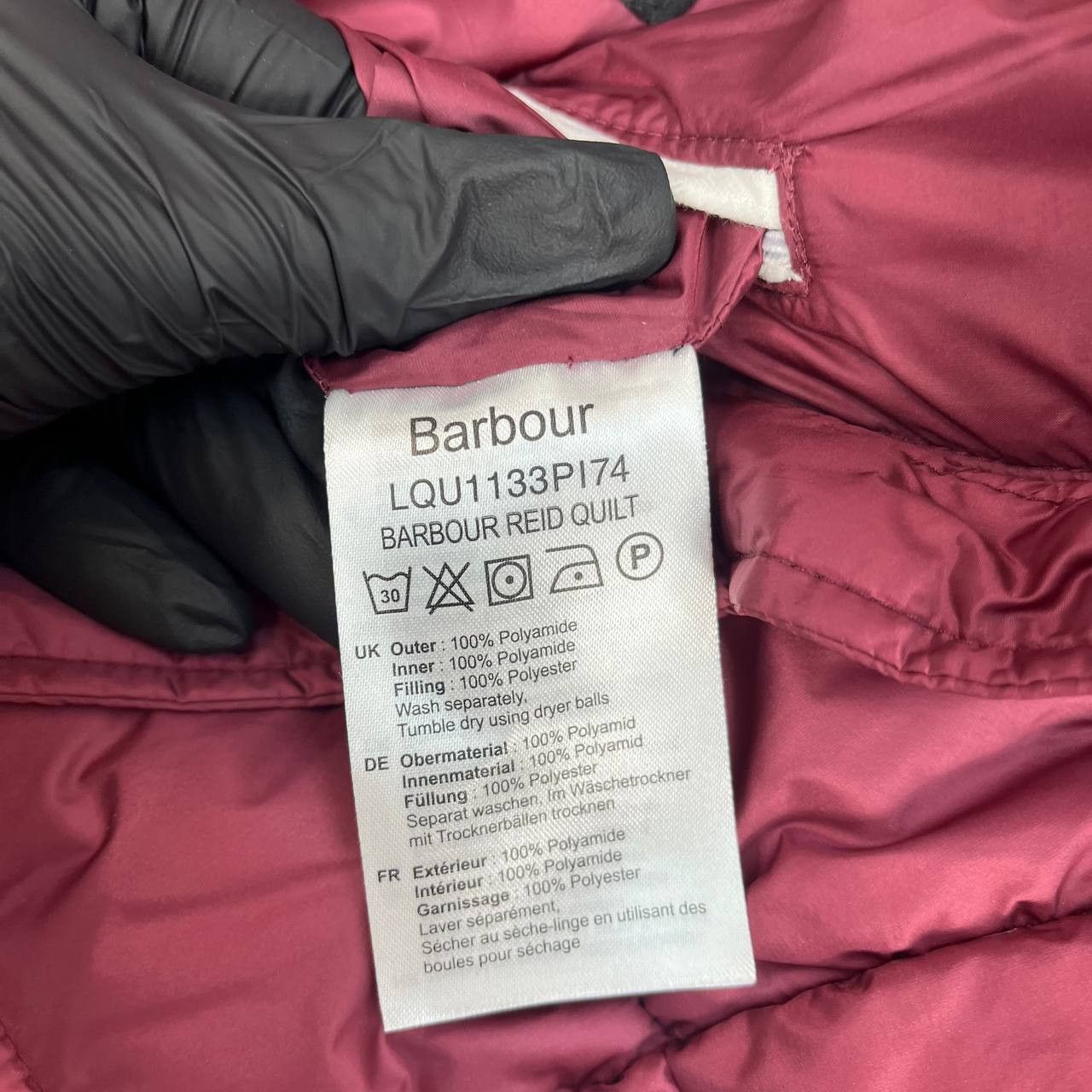 Barbour Barbour Reid Quilted Jacket Burgundy Womens Size UK 8 EU 34 Size M / US 6-8 / IT 42-44 - 4 Thumbnail