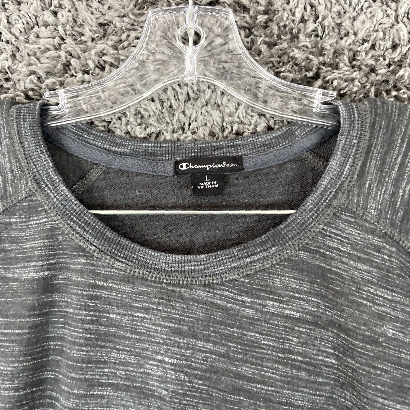 Champion Champion Elite Blouse Women L Gray Heathered Long Sleeve Womens Size L / US 10 / IT 46 - 4 Thumbnail