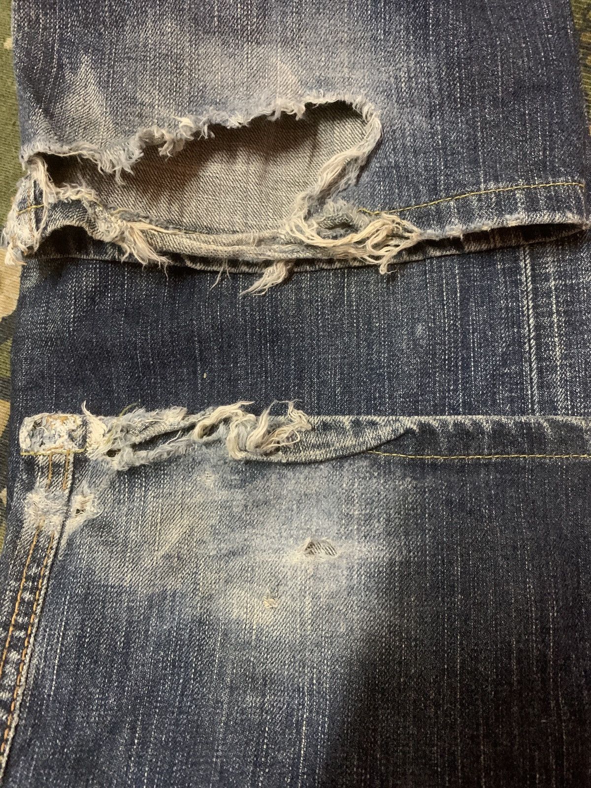 Japanese Brand Edwin 505v selvedge distressed Size US 30 / EU 46 - 10 Thumbnail