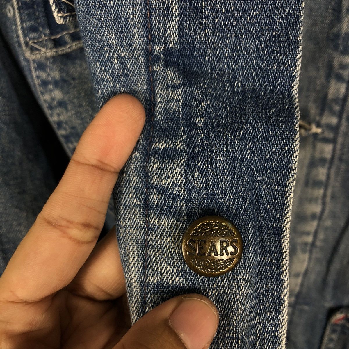 Sugar Cane 🔥80’s Vintage Chore Denim Jacket Sears Sugar Cane Blanket Size US M / EU 48-50 / 2 - 13 Thumbnail