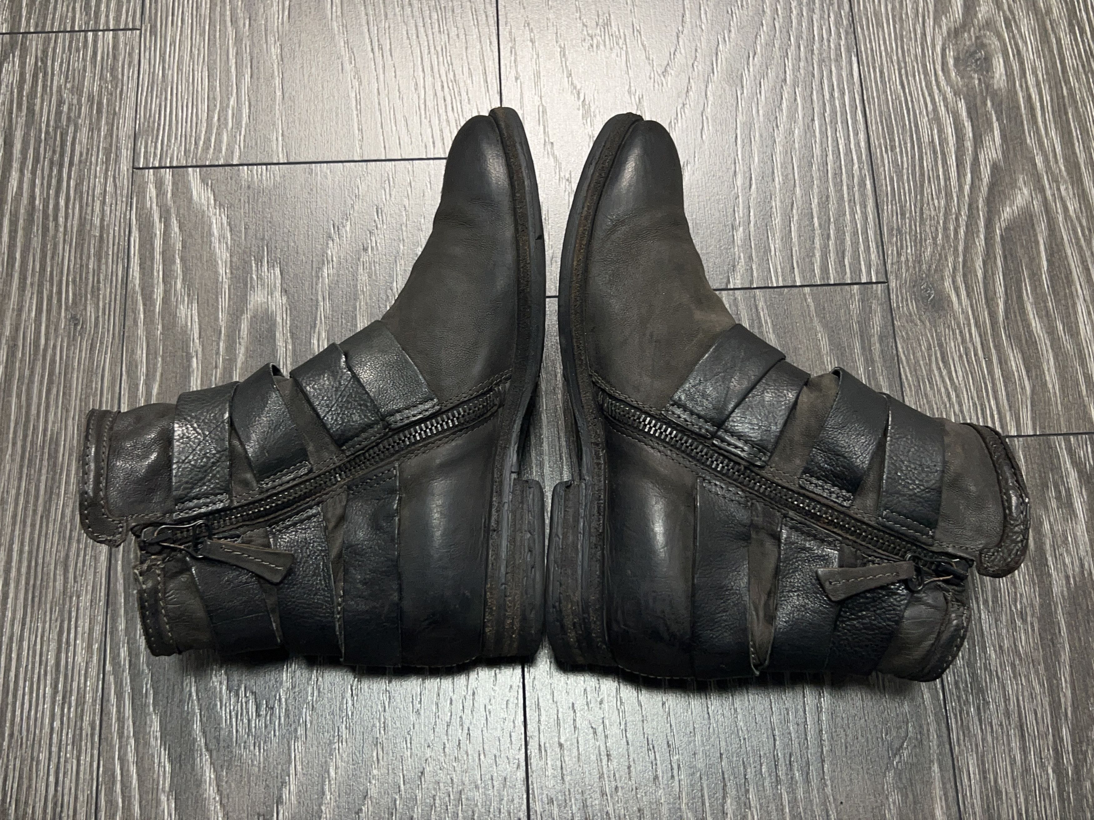 A.S.98 Womens Airstep Leather Zip Buckle Shoes Biker Gothic Style Size US 7 / IT 37 - 5 Thumbnail