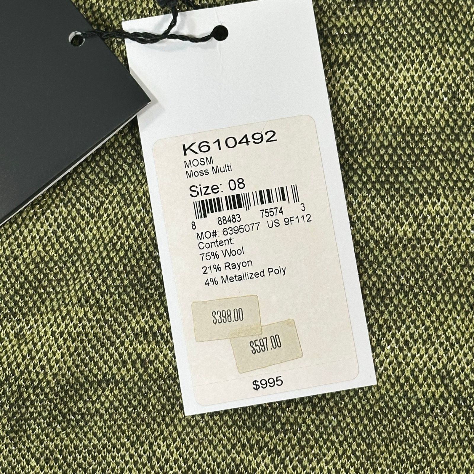 St. John St. John Women's Wool Blend 3/4 Sleeve Blazer Size 8 $995 Size M / US 6-8 / IT 42-44 - 7 Thumbnail