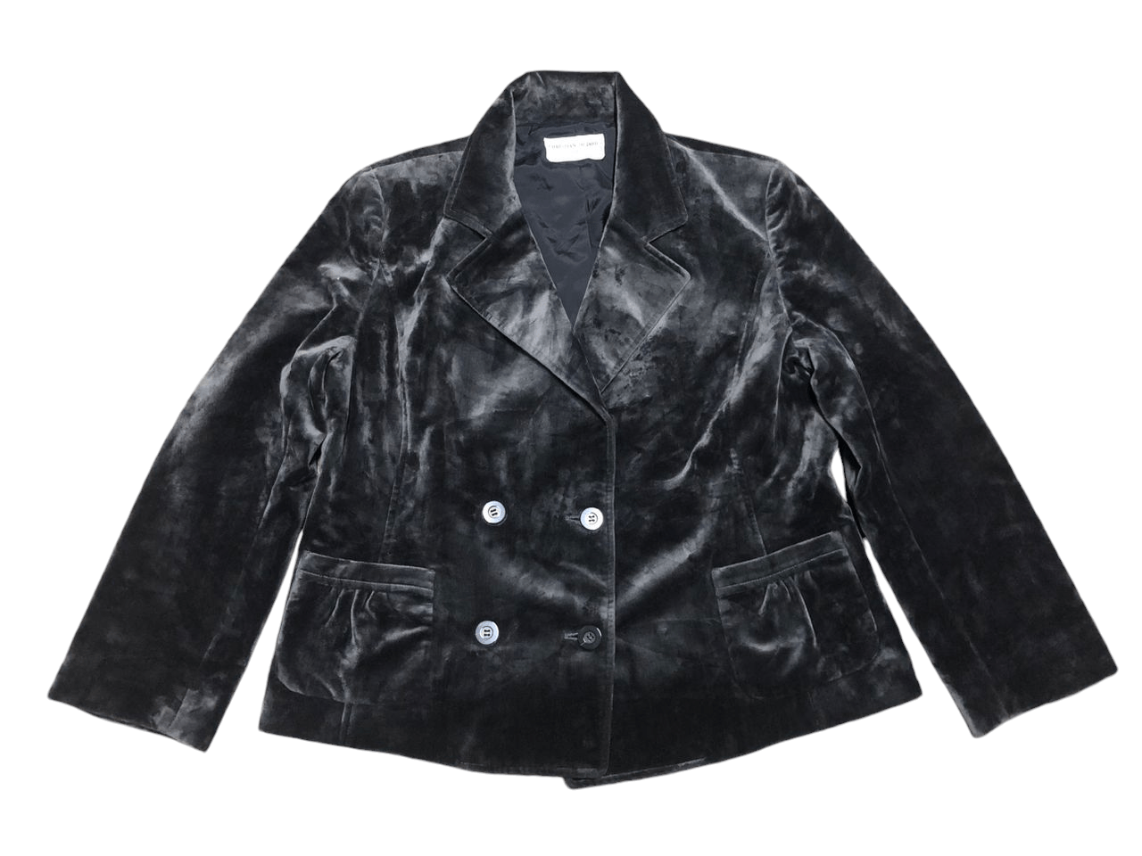 Christian Aujard Liberte Velvet Double Breasted Coat Jacket