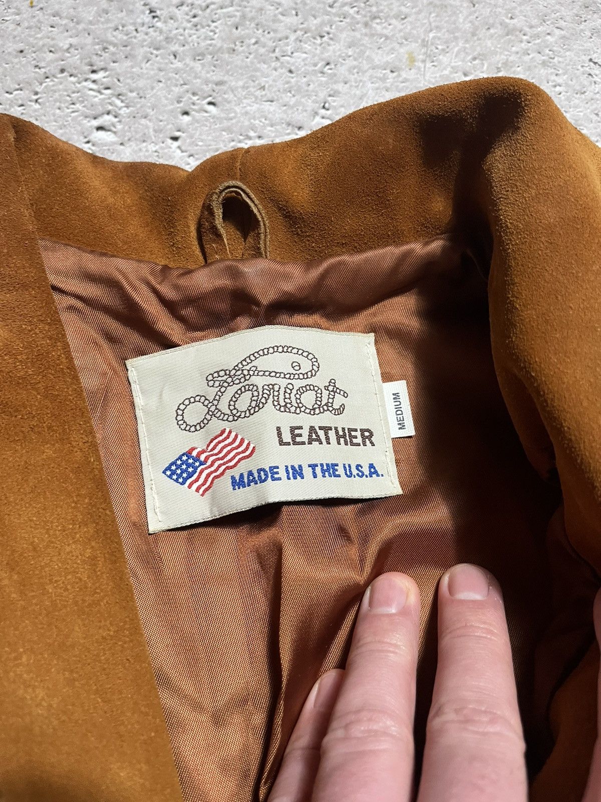 Cowboy Equipment Vintage Woman’s Made USA Lariat Leather Western Jacket Size M / US 6-8 / IT 42-44 - 8 Thumbnail
