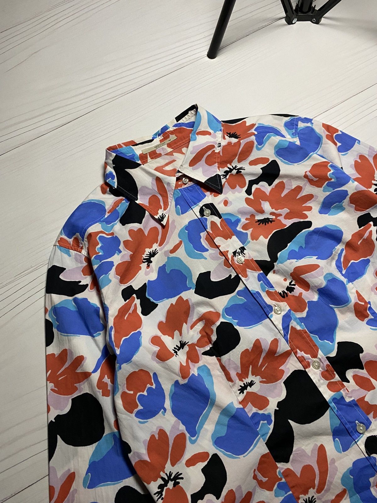 Etro Etro Multicolor Floral Cotton Blend button up Shirt Size XL / US 12-14 / IT 48-50 - 6 Thumbnail
