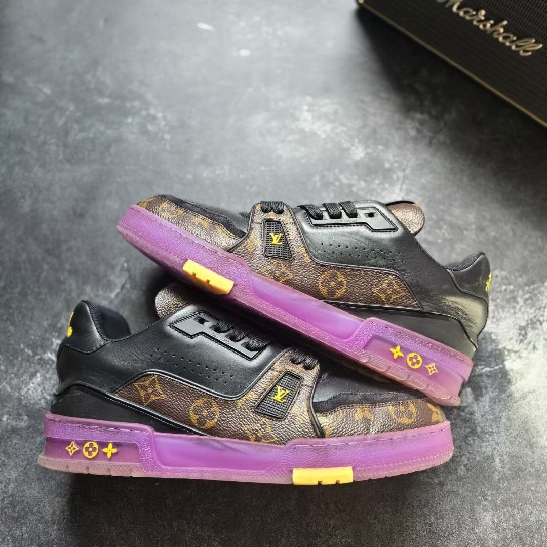 Louis Vuitton Louis Vuitton Training Purple Lowtop Sneakers 41 Men Size US 8.5 / EU 41-42 - 1 Thumbnail
