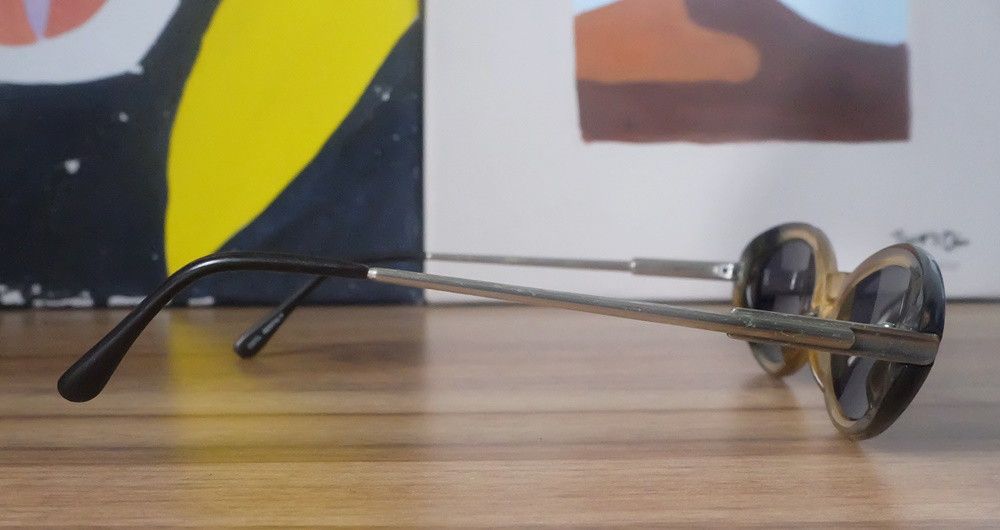 Designer Evita Peroni Transparent Yellow Cat-Eye Sunglasses Size ONE SIZE - 3 Thumbnail
