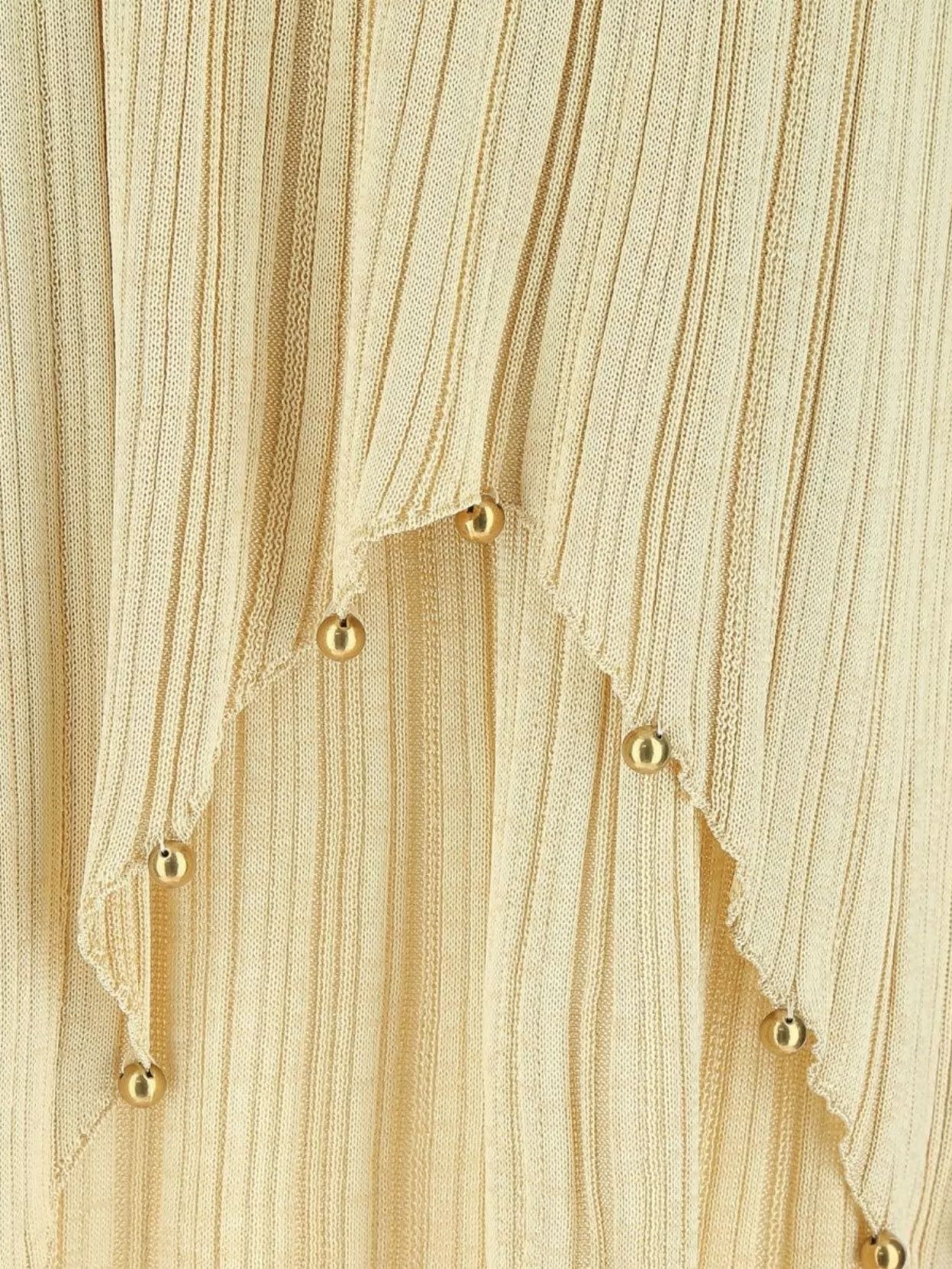 Bottega Veneta o1n1vont1224 Light Viscose Plissé Dress in Butter Size XS / US 0-2 / IT 36-38 - 6 Thumbnail