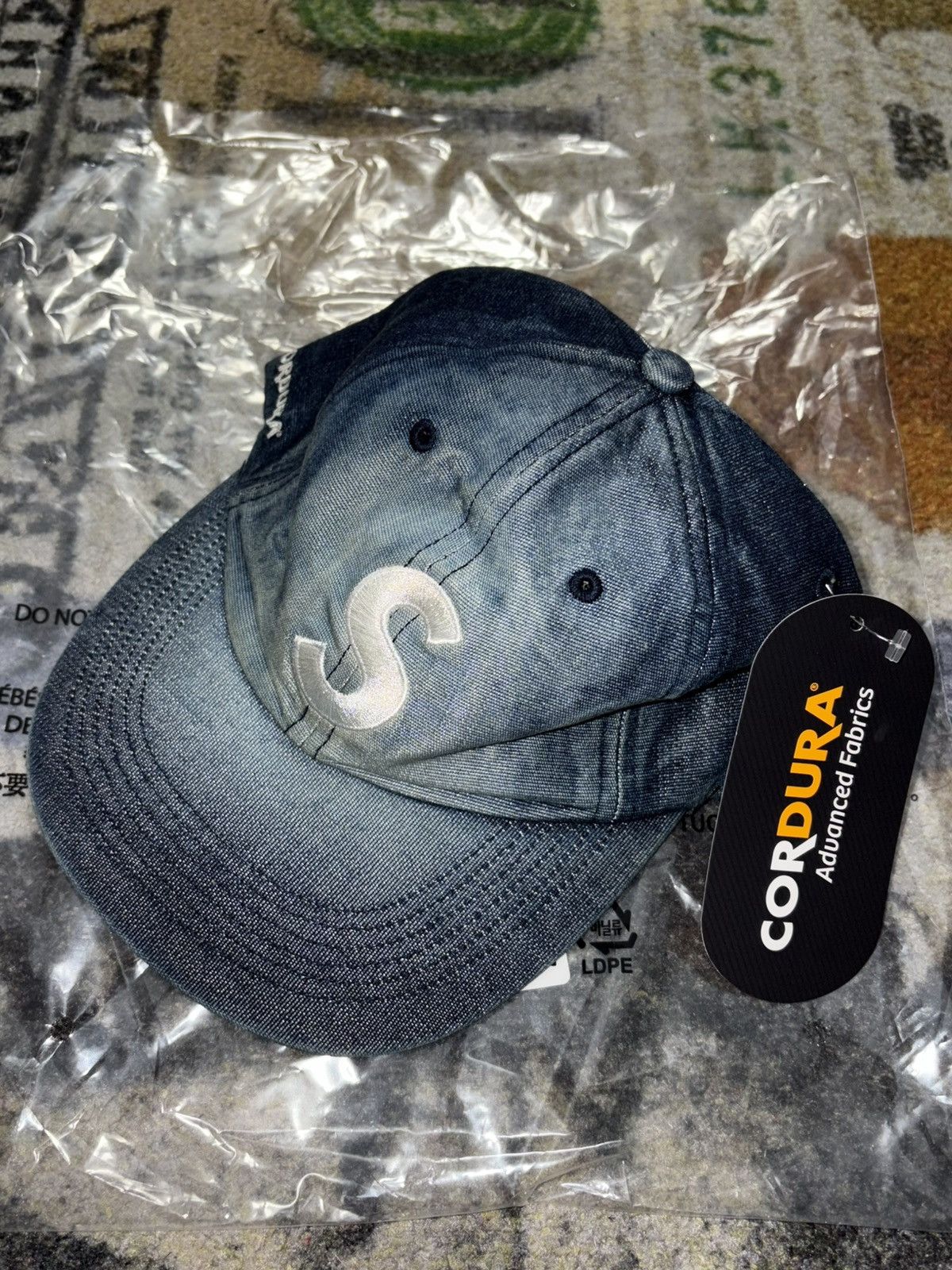 Supreme Supreme Cordura Denim S Logo 6-Panel Hat | Grailed