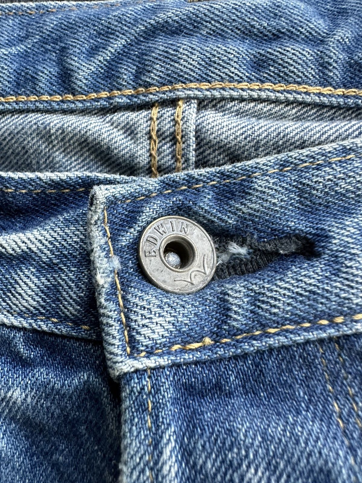 Edwin × Hysteric Glamour × Vintage Vintage Edwin 544 Selvedge Washed Blue Denim D474 Size US 32 / EU 48 - 12 Thumbnail