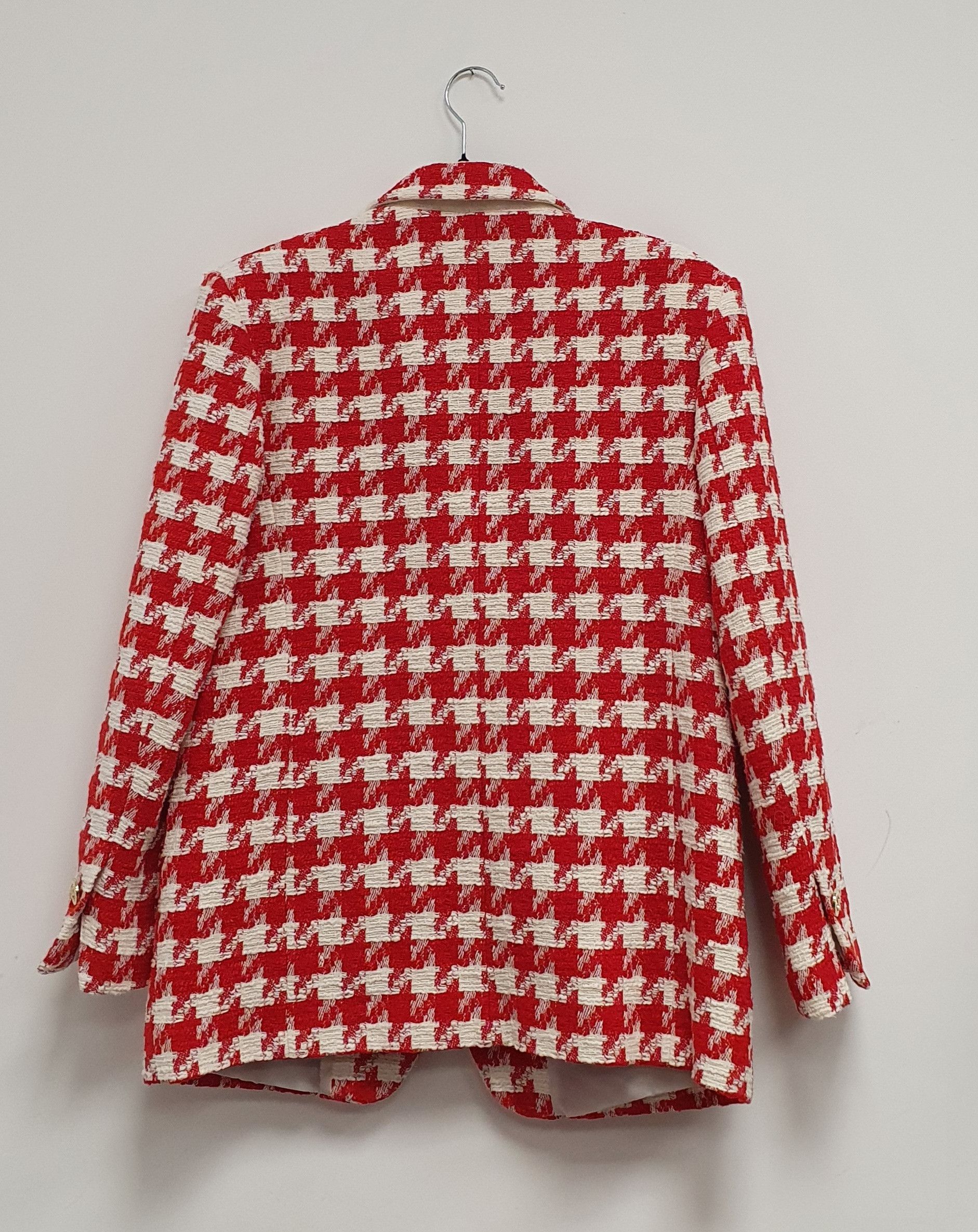 ジャケット・アウター SANDRO Long Houndstooth Coatigan Sandro Long Houndstooth Coatigan In Ecru / Black | ModeSens