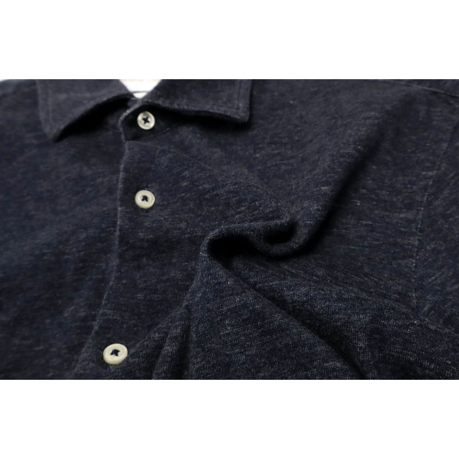 Massimo Dutti Massimo Dutti Finest Fabric Shirt Men's MEDIUM Dark Blue Spread Collar Button Up Size US M / EU 48-50 / 2 - 6 Thumbnail