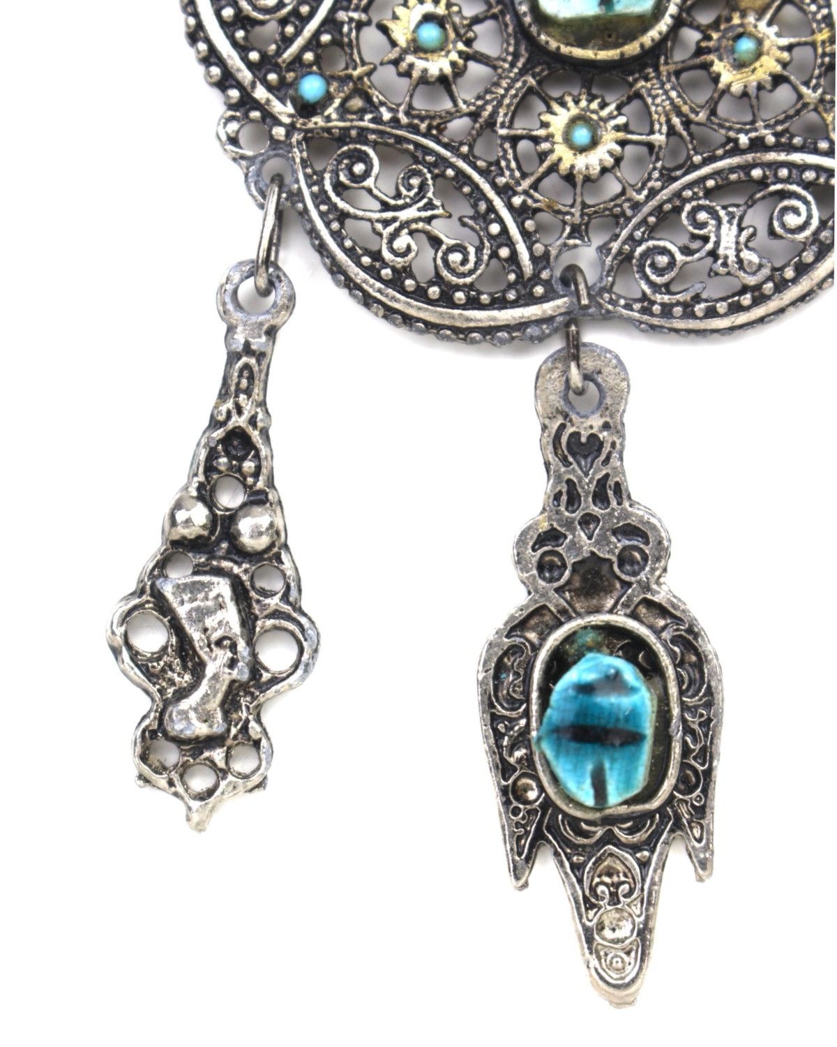 Vintage 2000S JAPANESE MADE CELESTIAL FILIGREE TALISMAN NECKLACE Size ONE SIZE - 5 Thumbnail