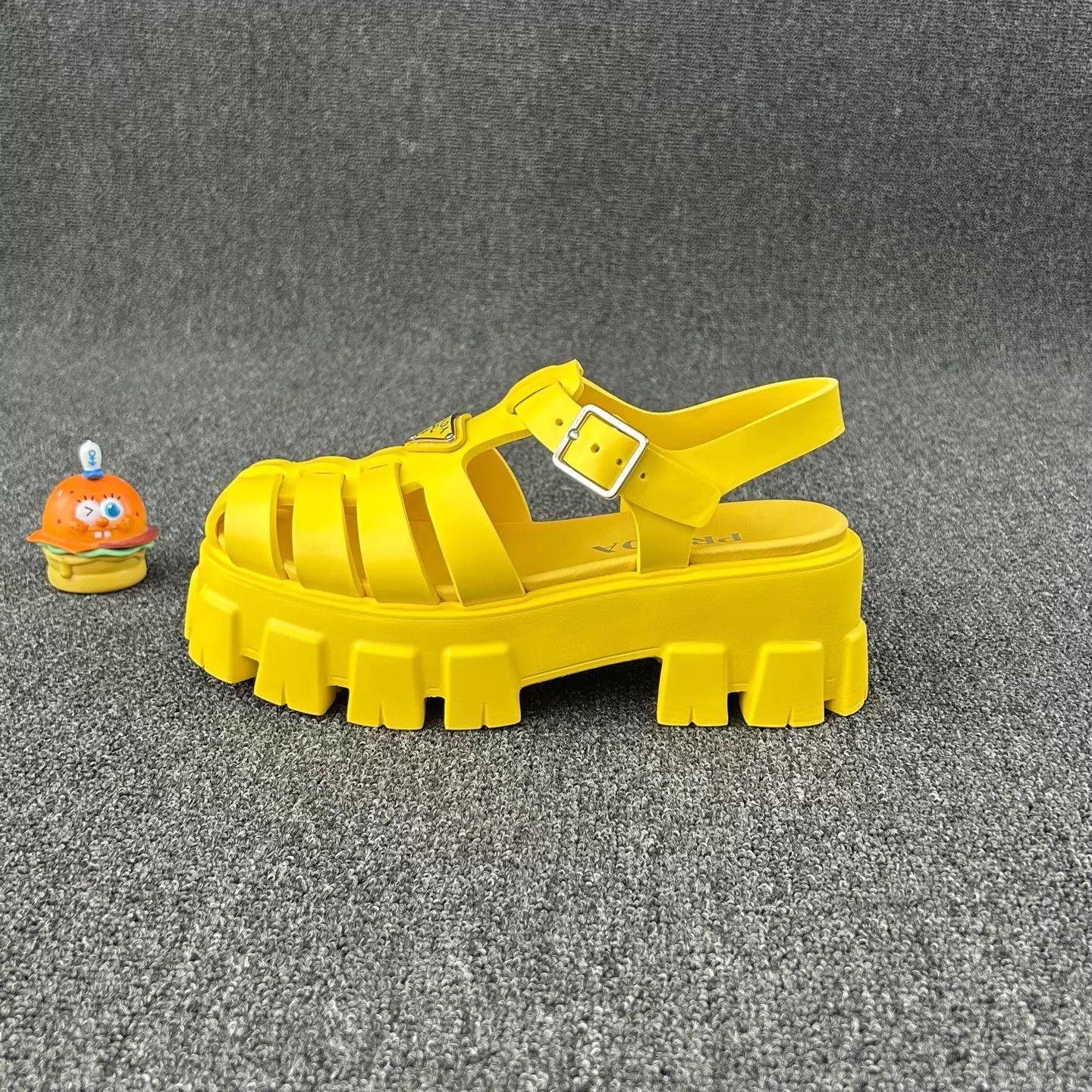 Prada Prada Yellow Platform Sandal HB6844 Size 37 Size US 6.5 / IT 36.5 - 3 Thumbnail