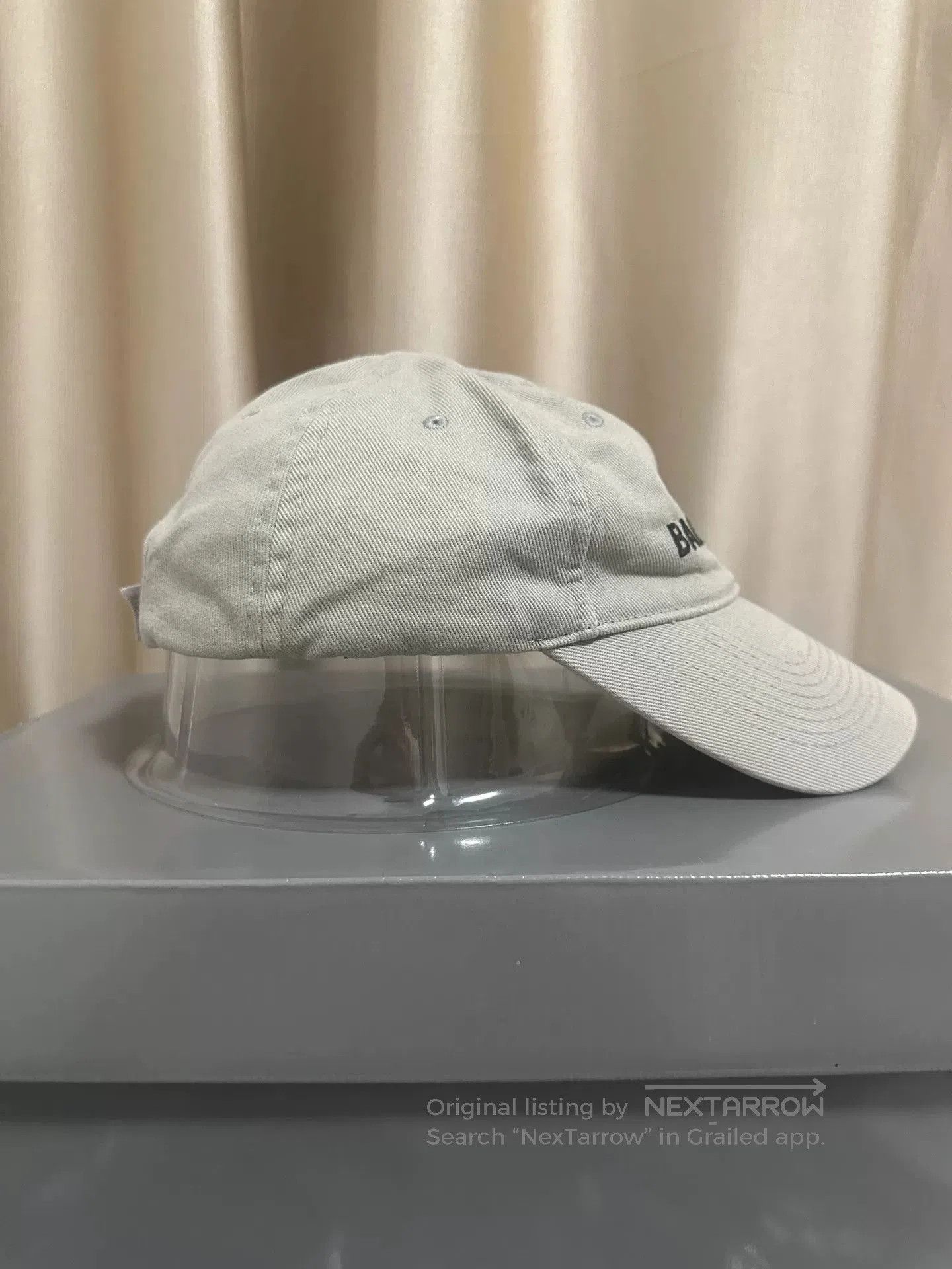 Balenciaga balenciaga embroidered logo baseball cap gray. Size ONE SIZE - 2 Thumbnail