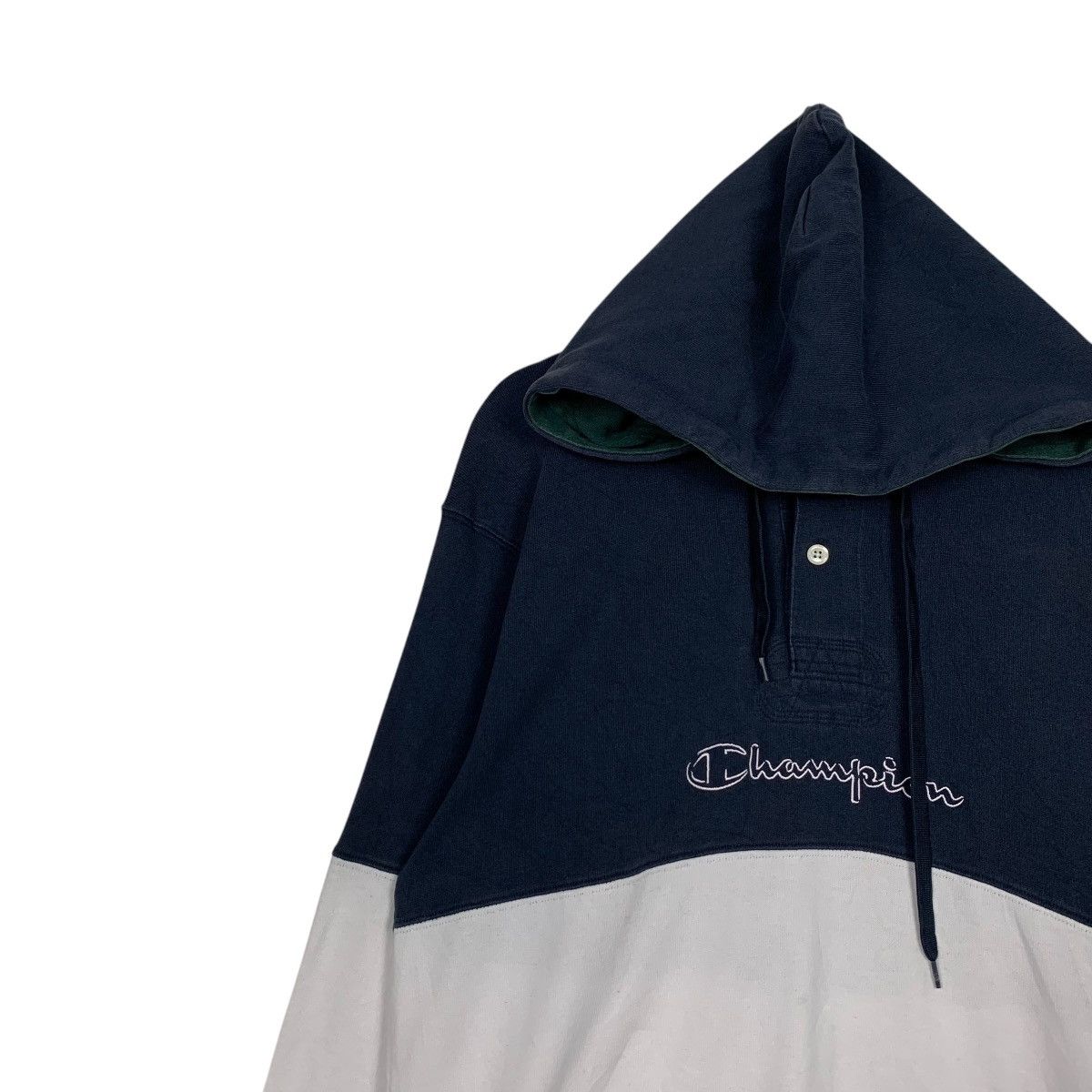 Champion CHAMPION Center Logo Half Button Pullover Hoodie #2429-C109 Size US M / EU 48-50 / 2 - 6 Thumbnail