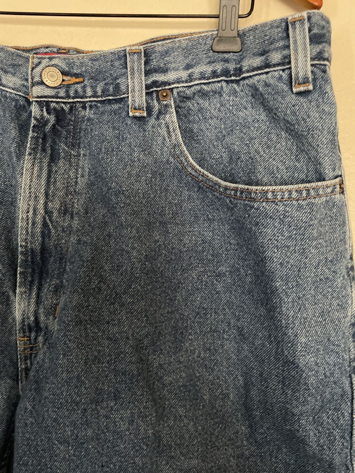 Old Navy × Vintage Old Navy Blue Denim Jean Shorts Jorts w38 stonewash y2k 🔥 Size US 38 / EU 54 - 3 Thumbnail
